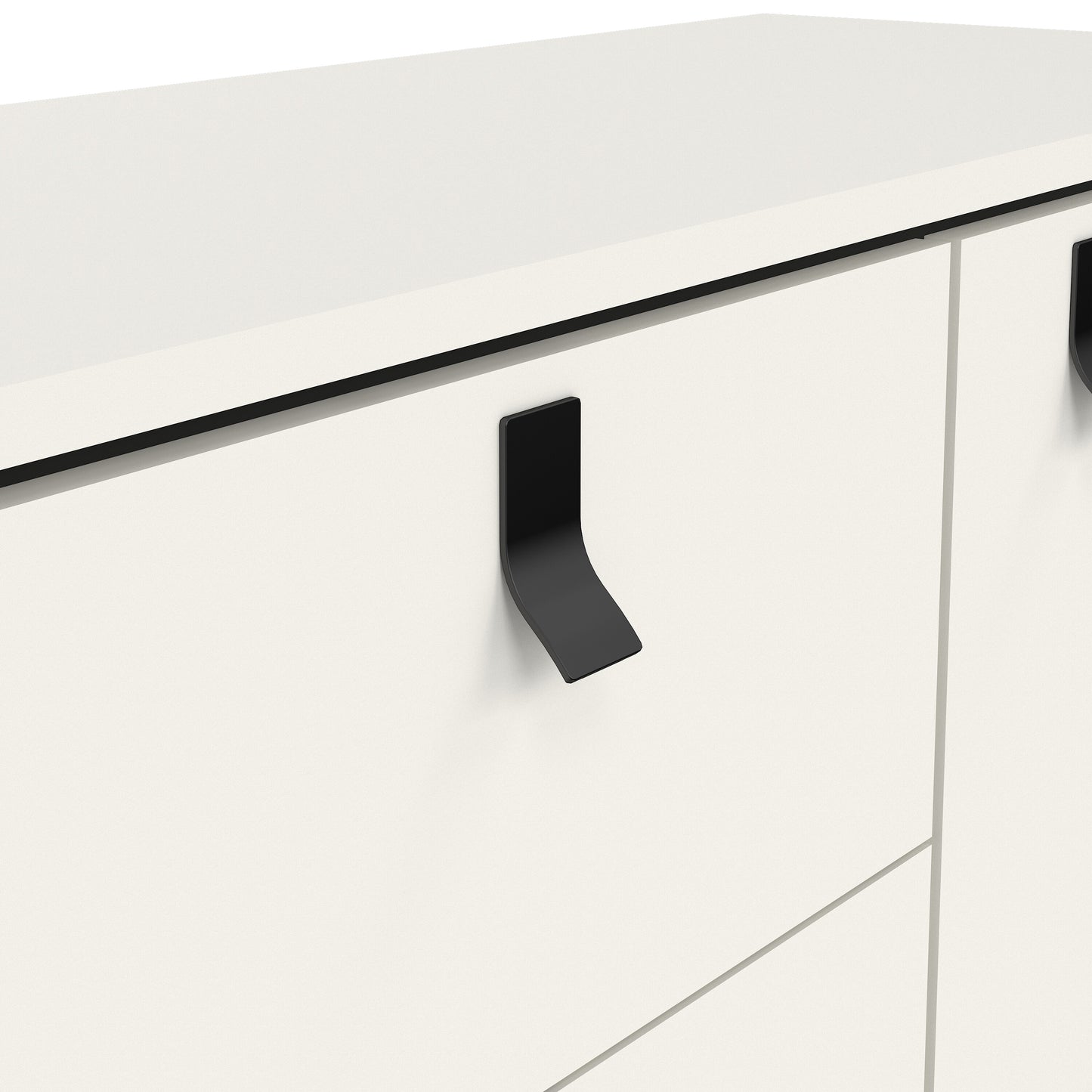 ry sideboard 2 doors 2 drawers in matt white