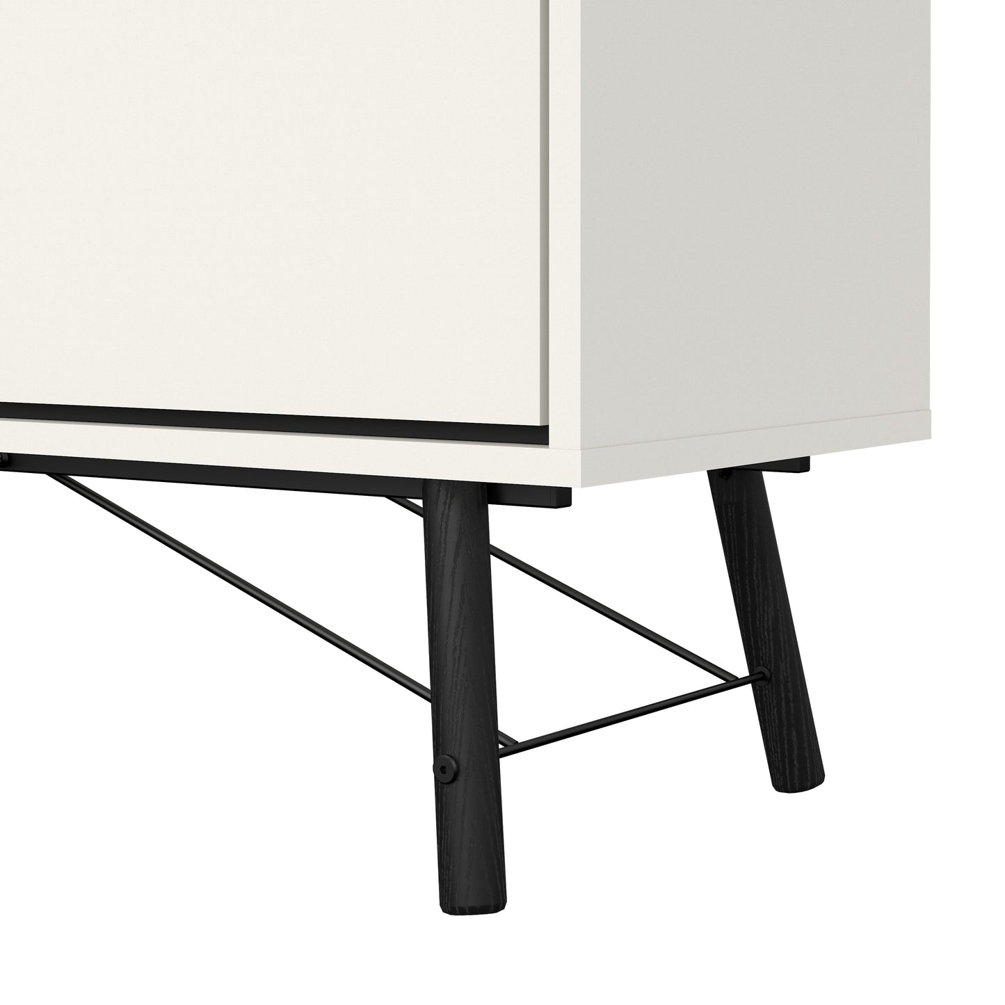 ry sideboard 2 doors 2 drawers in matt white