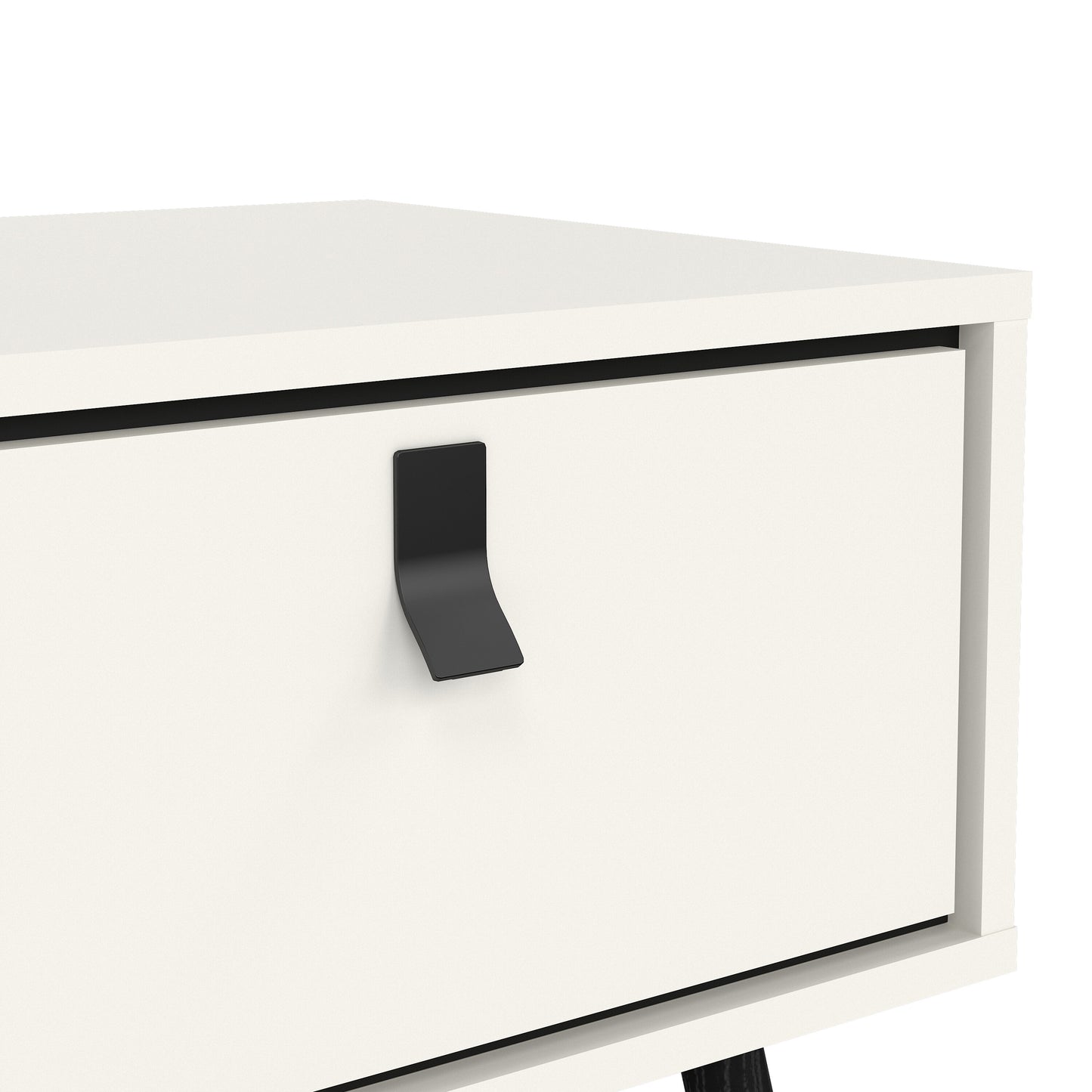 ry coffee table with 1 drawer in matt white