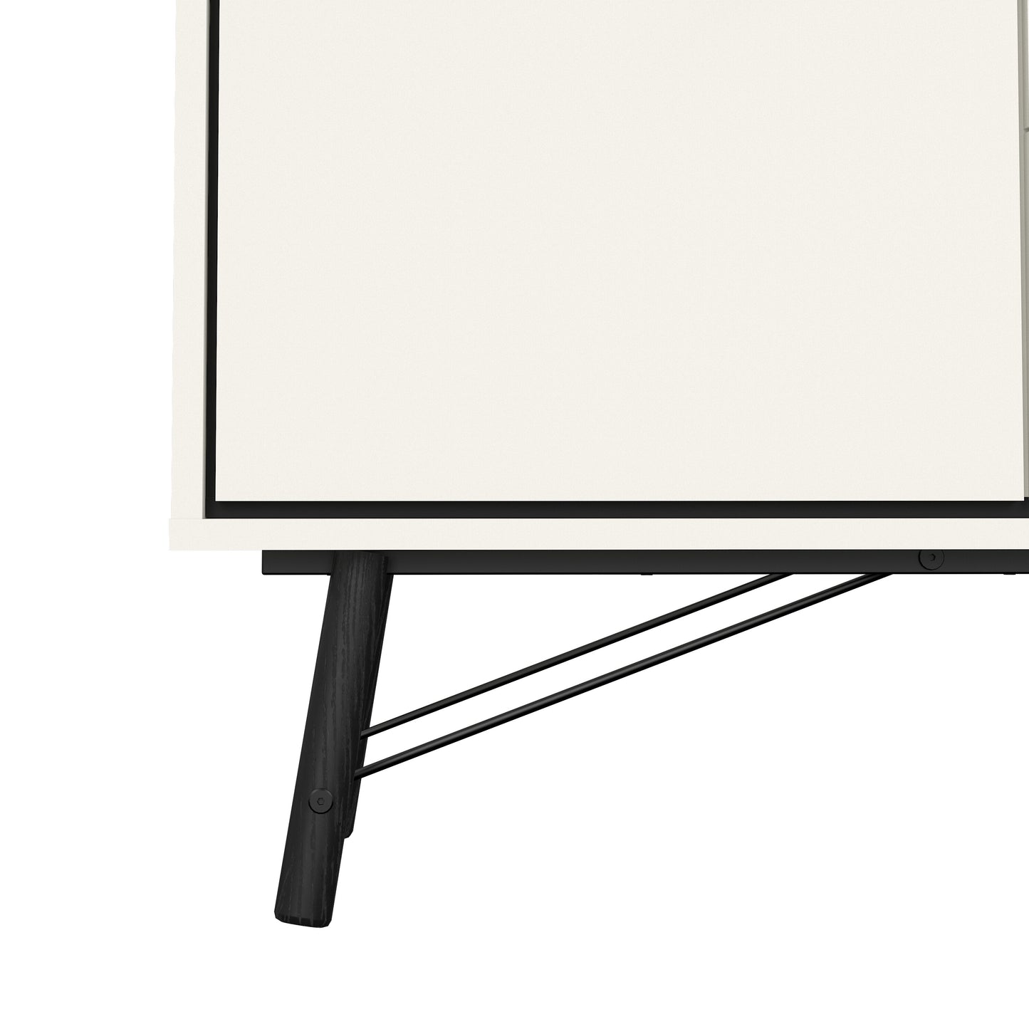 ry sideboard with 1 door 2 drawers in matt white