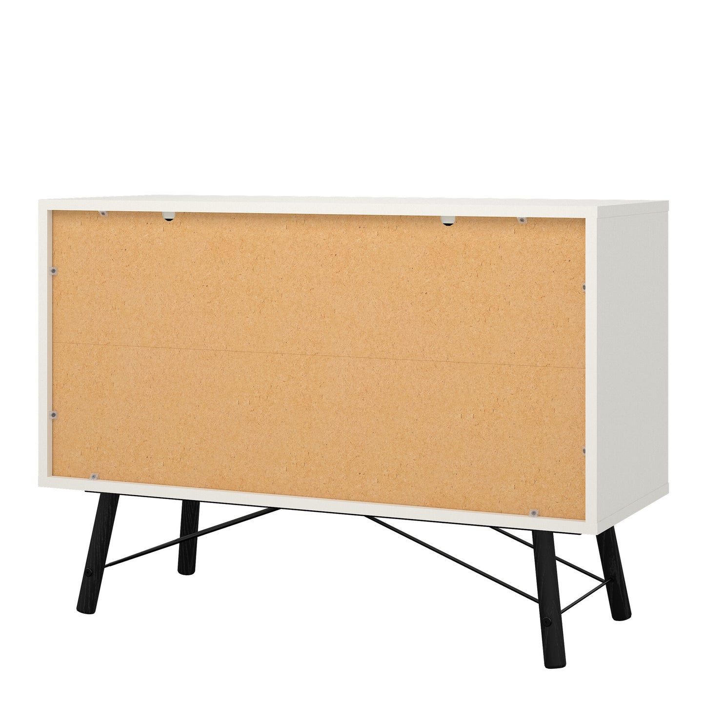 ry sideboard with 1 door 2 drawers in matt white