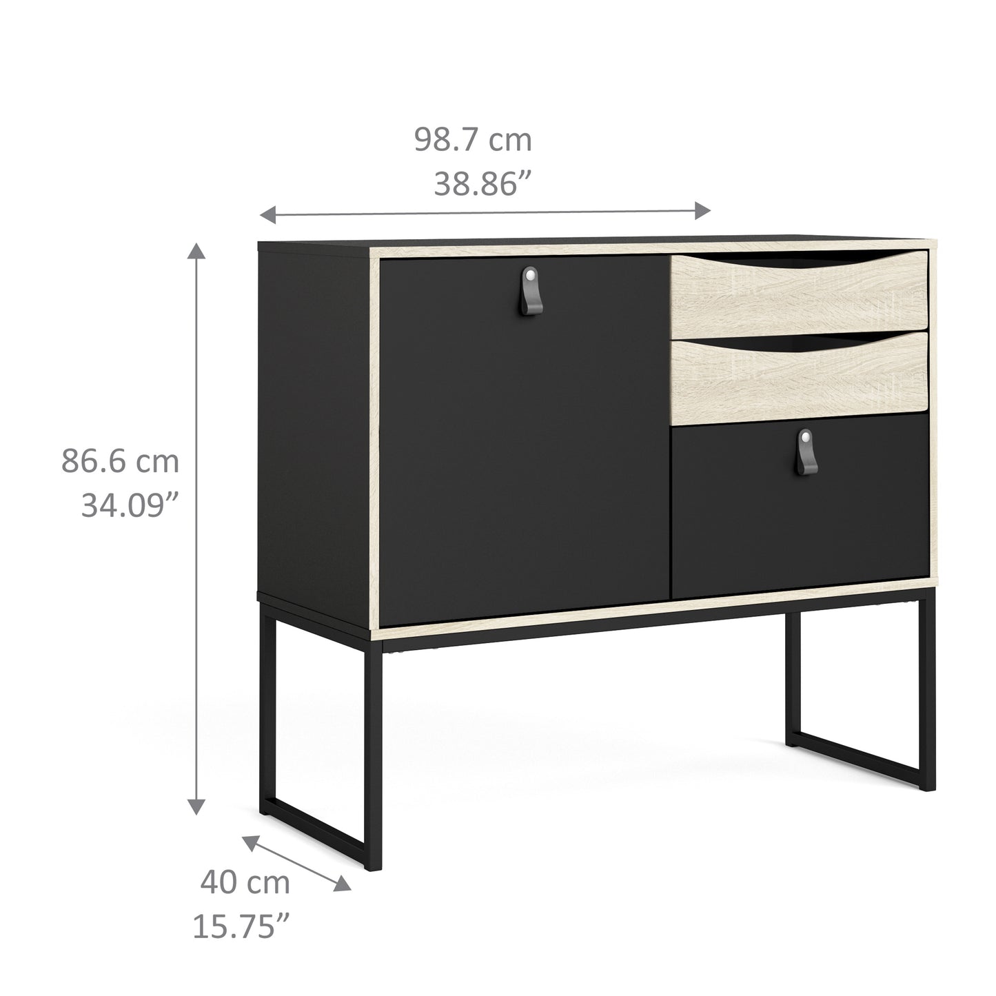 stubbe sideboard with 1 door 3 drawers