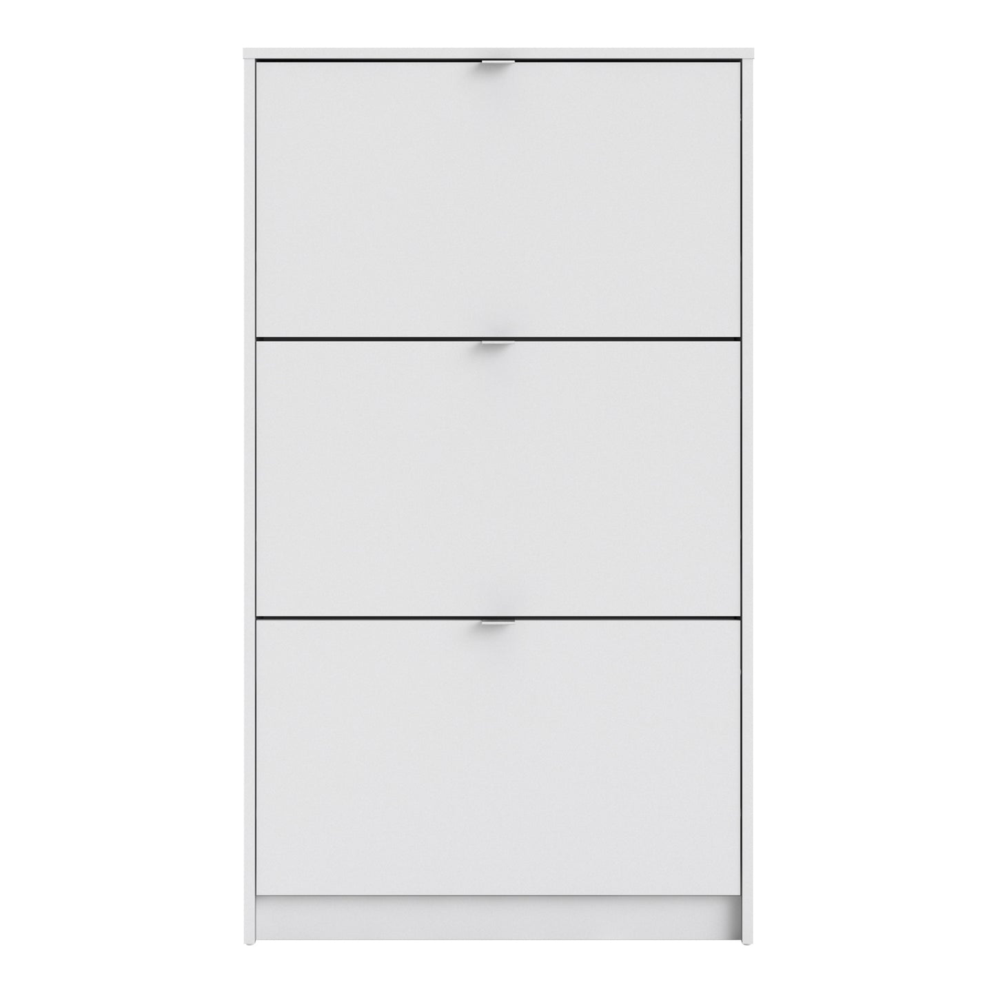 shoes shoe cabinet 3 flip down doors and 1 layer in white