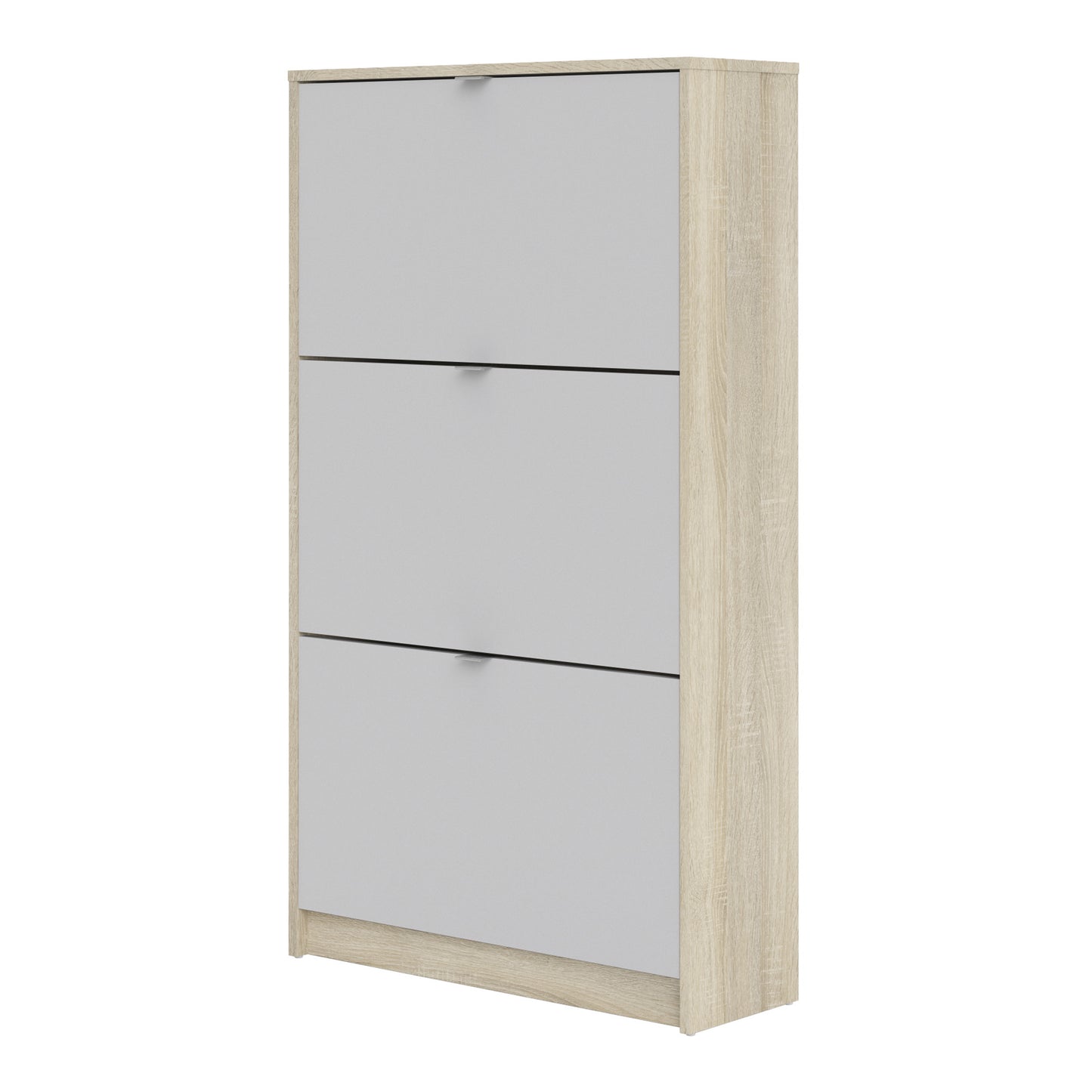 shoes shoe cabinet 3 flip down doors and 2 layers oak structure white