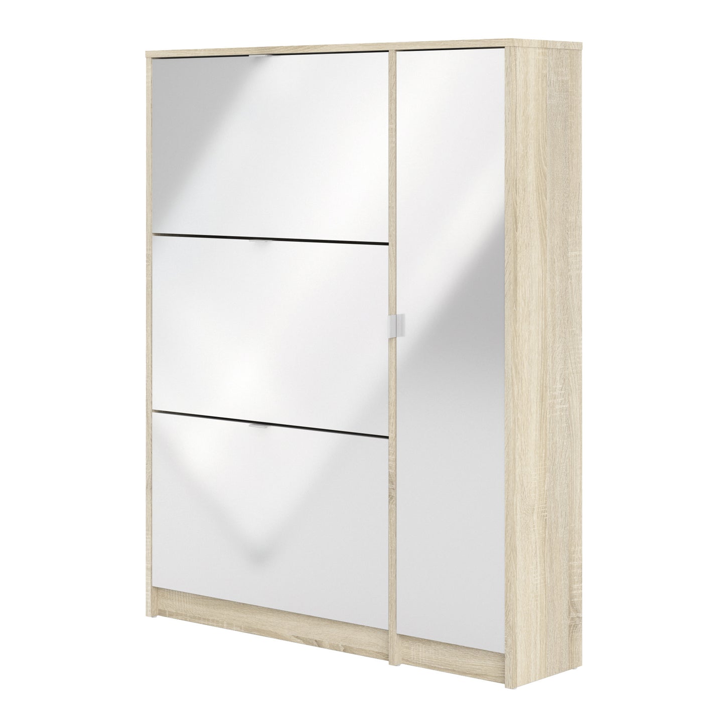 shoes shoe cabinet 3 flip down doors and 2 layers 1 door oak structure