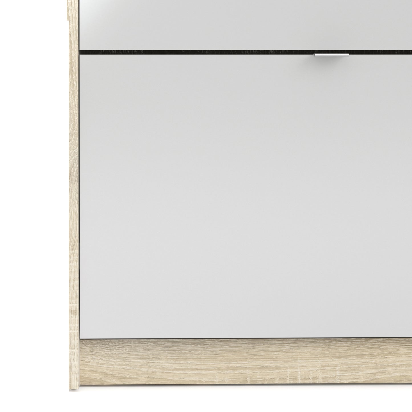 shoes shoe cabinet 4 flip down doors and 2 layers 1 mirror door oak structure
