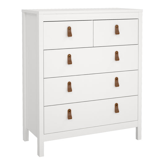 barcelona chest 3+2 drawers in white