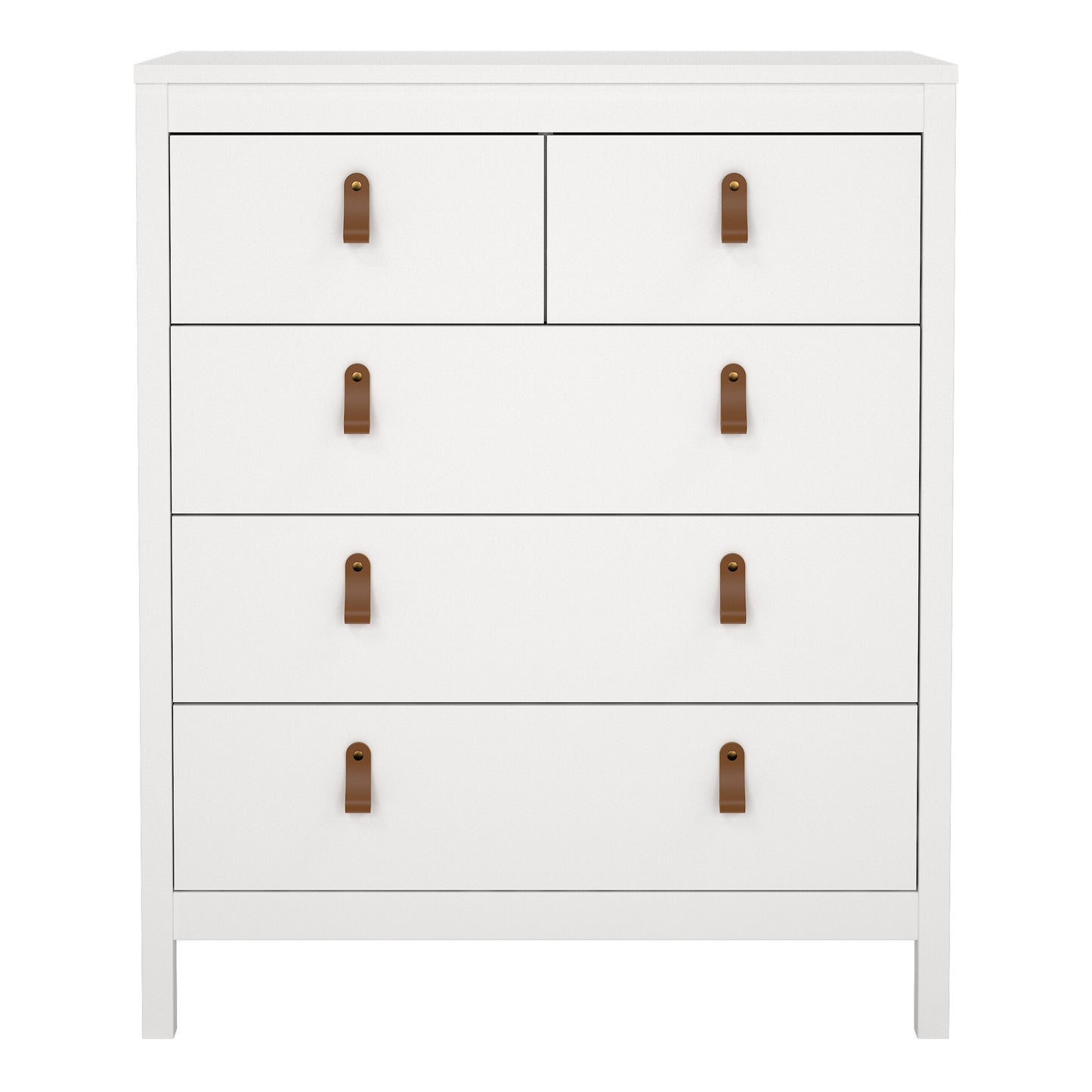 barcelona chest 3+2 drawers in white