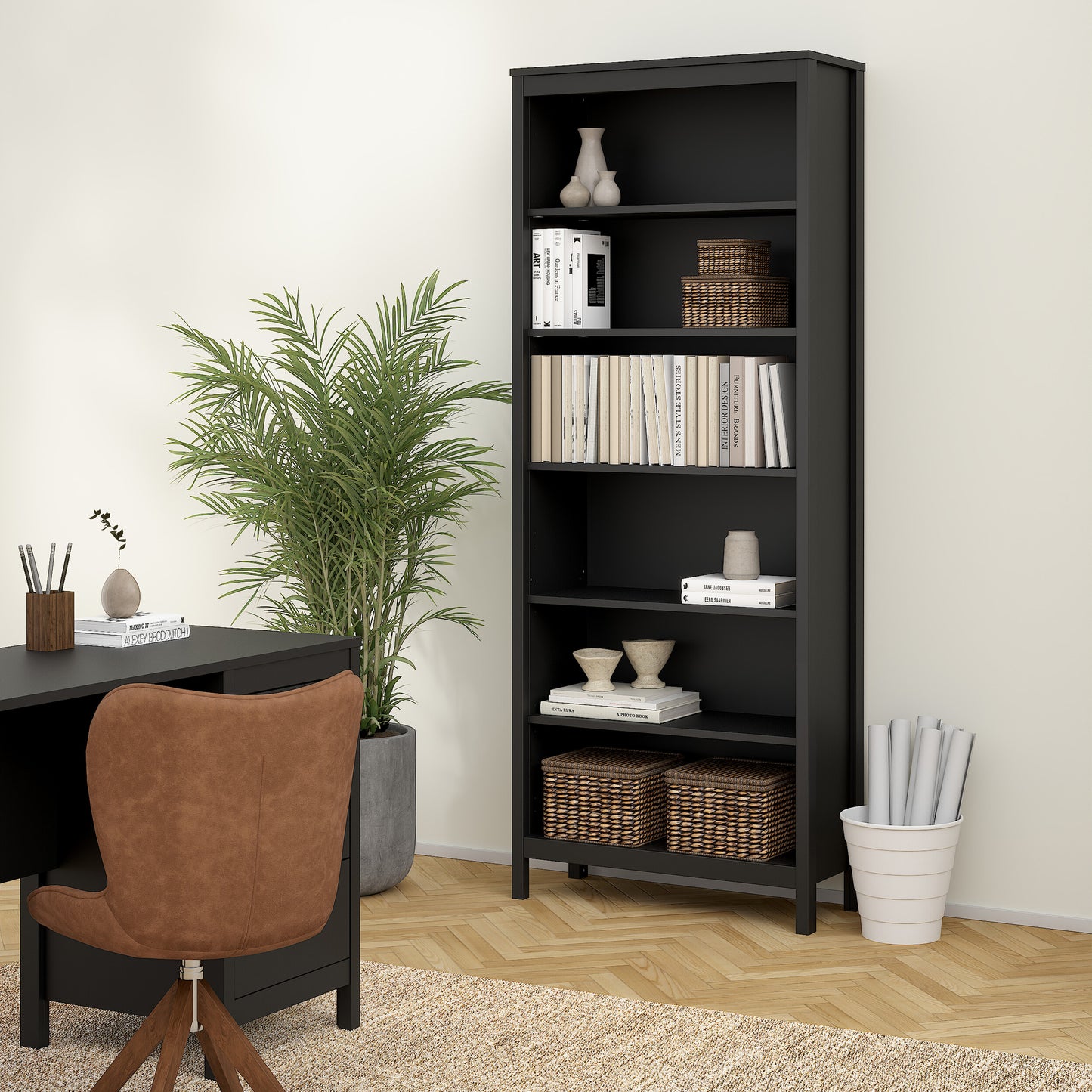 barcelona bookcase in black