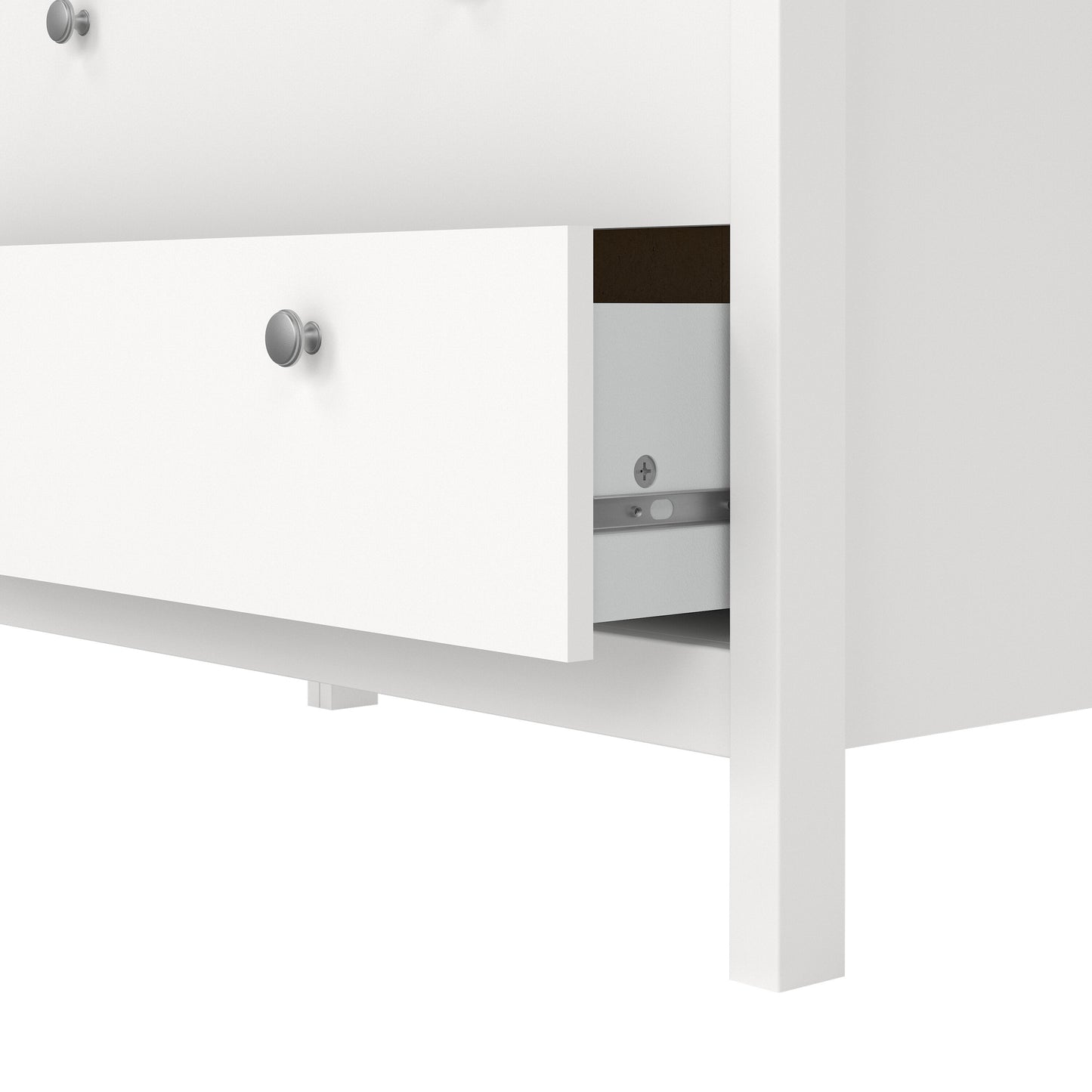 madrid chest 3 drawers in white