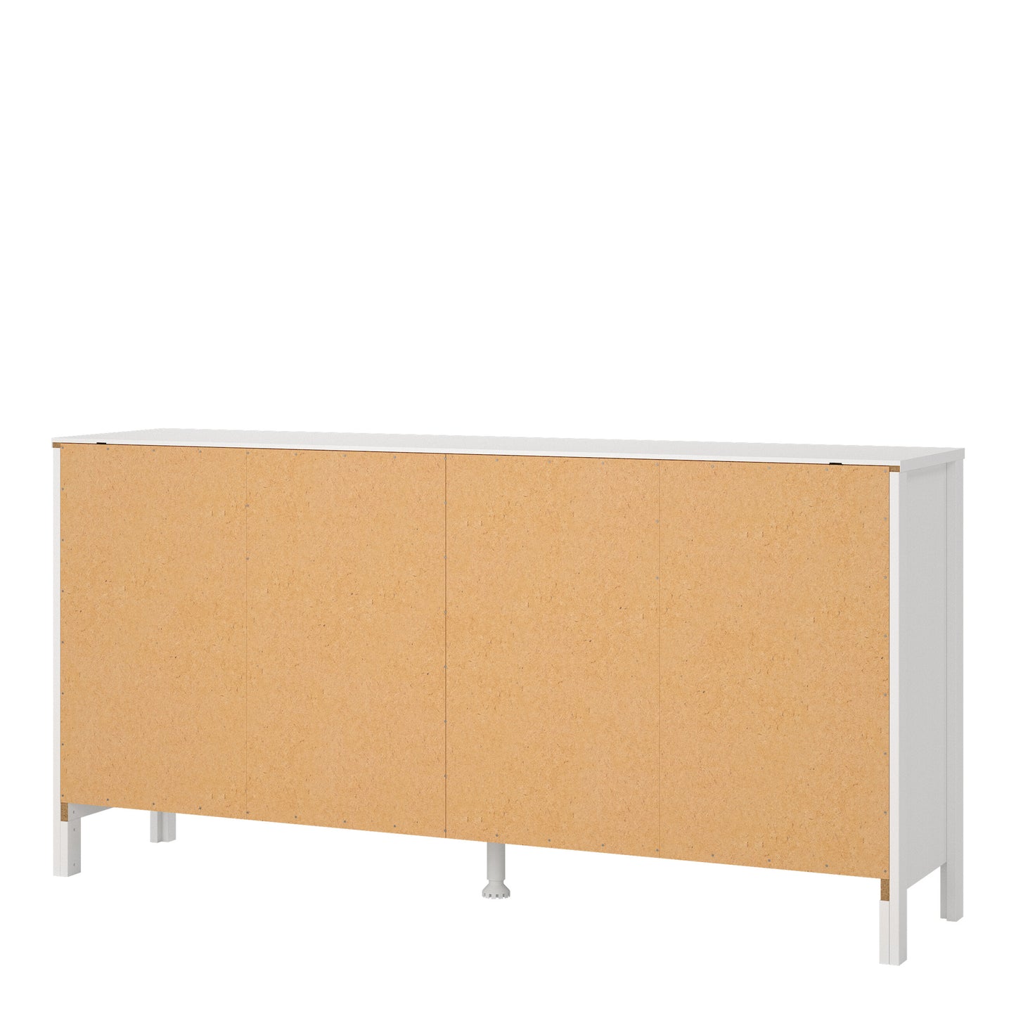 madrid double dresser 4+4 drawers in white