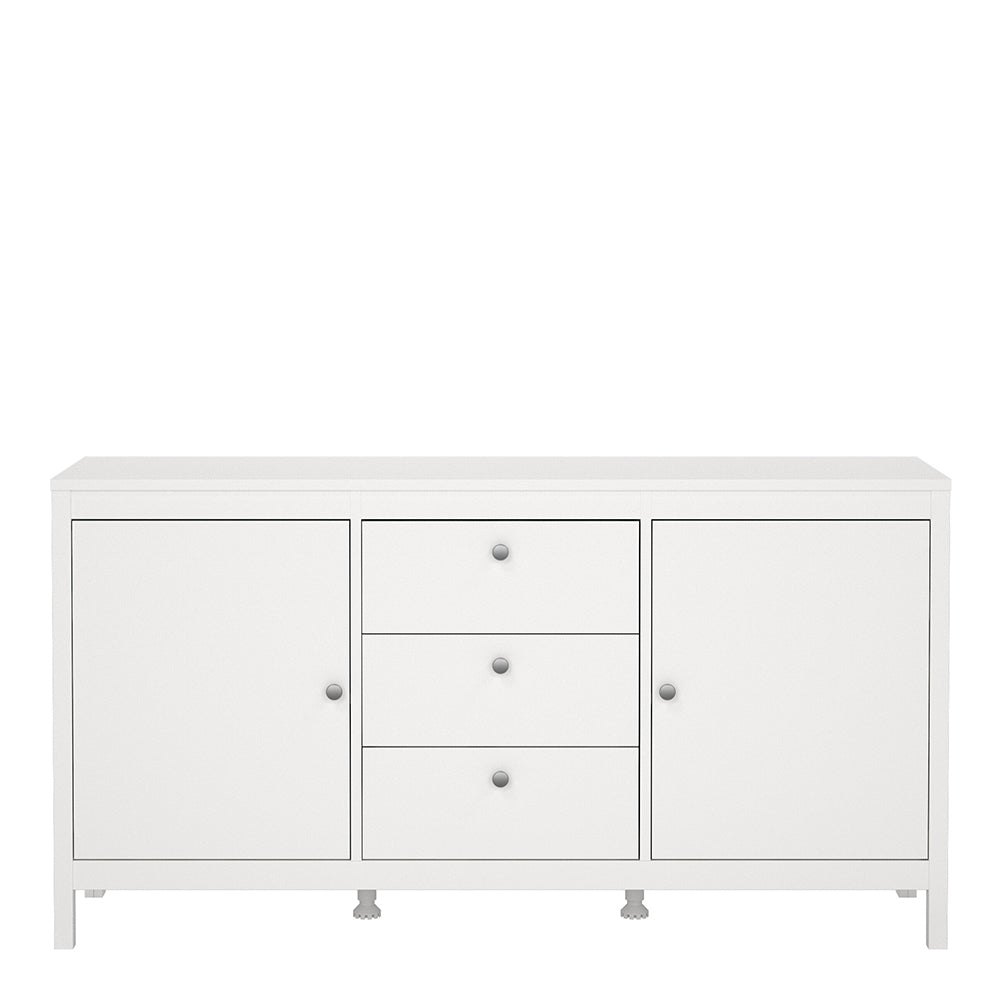 madrid sideboard 2 doors 3 drawers in white
