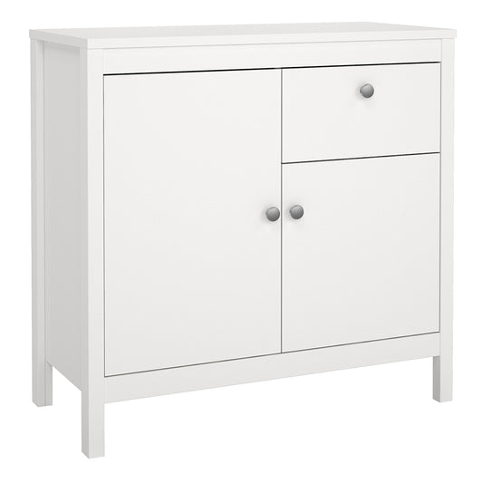 madrid sideboard 2 doors 1 drawer in white