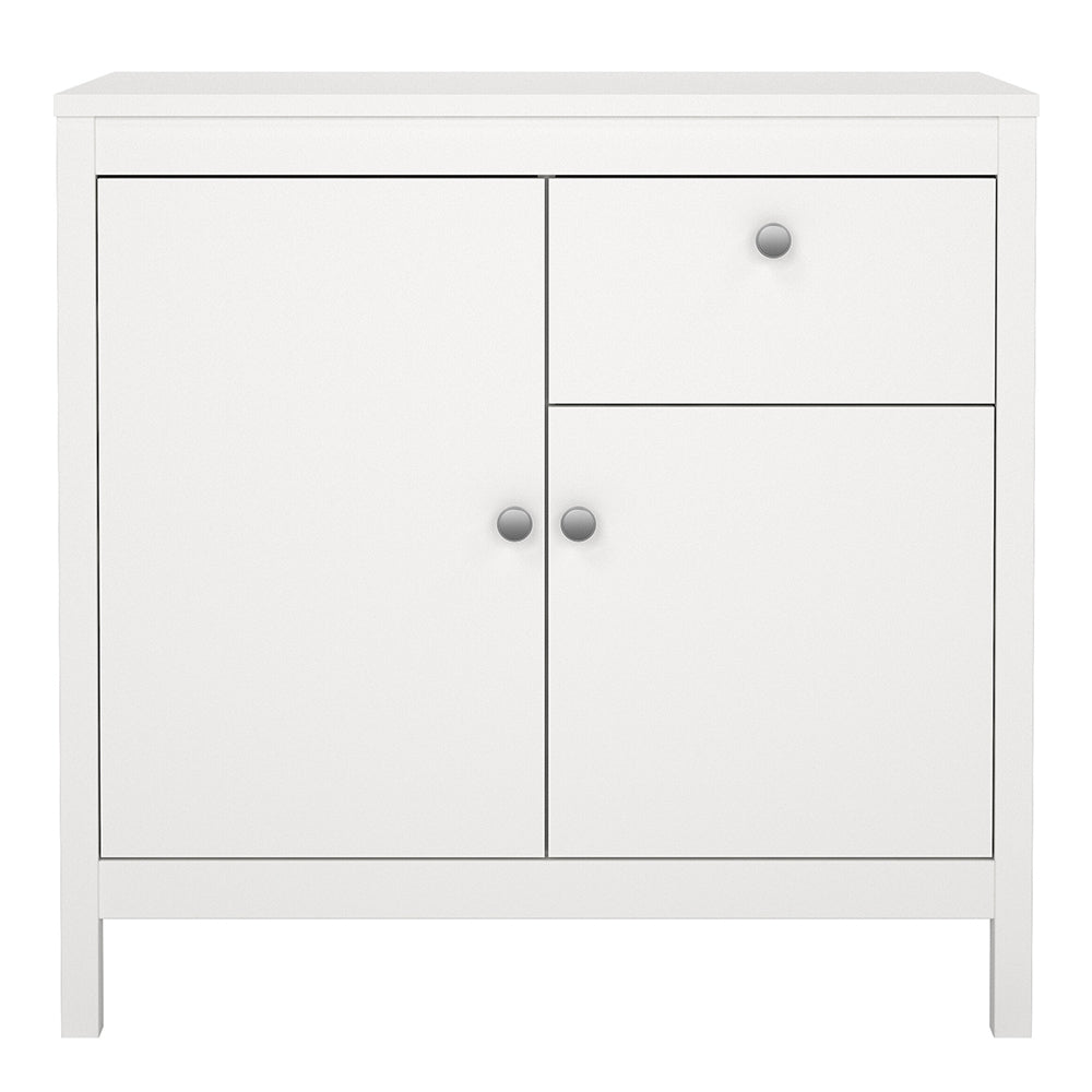 madrid sideboard 2 doors 1 drawer in white