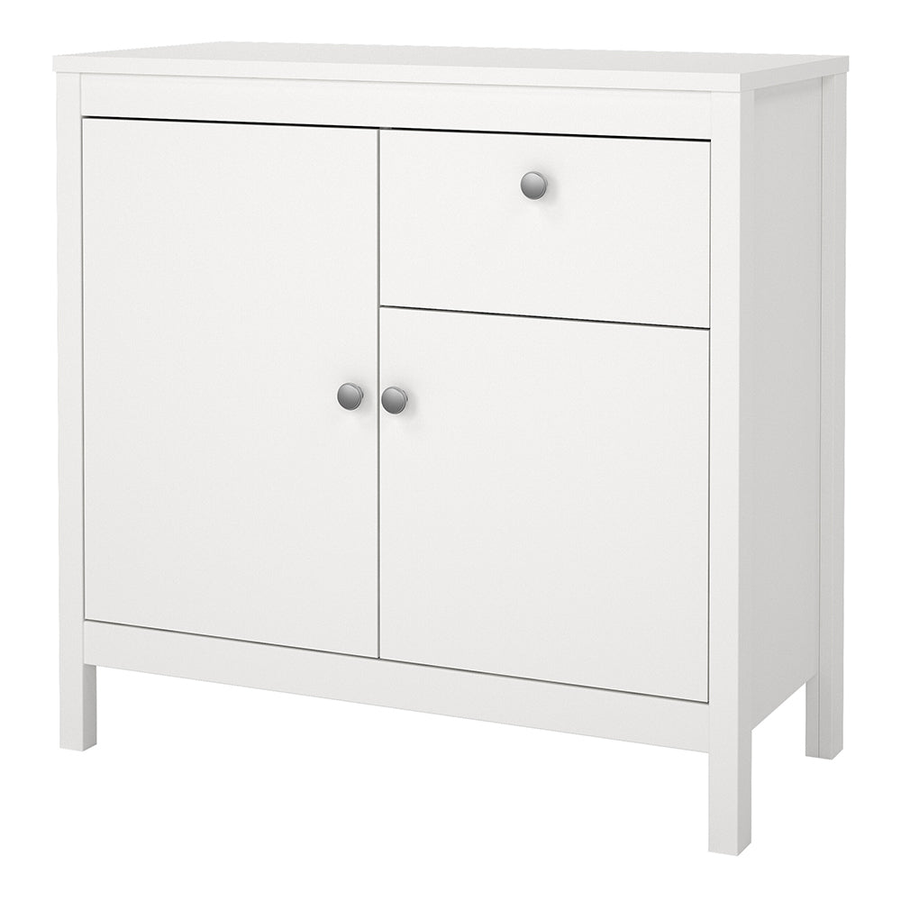 madrid sideboard 2 doors 1 drawer in white