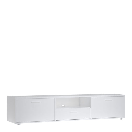 media tv unit with 2 doors 1 drawer 177cm white