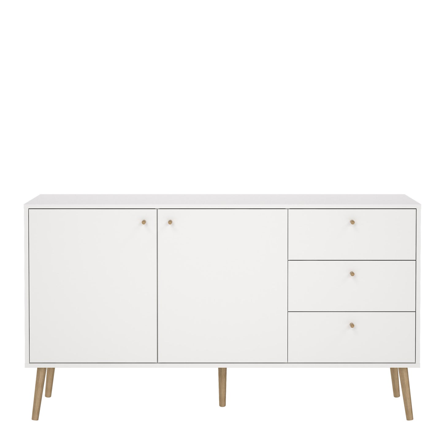 cumbria sideboard 2 doors + 3 drawers white