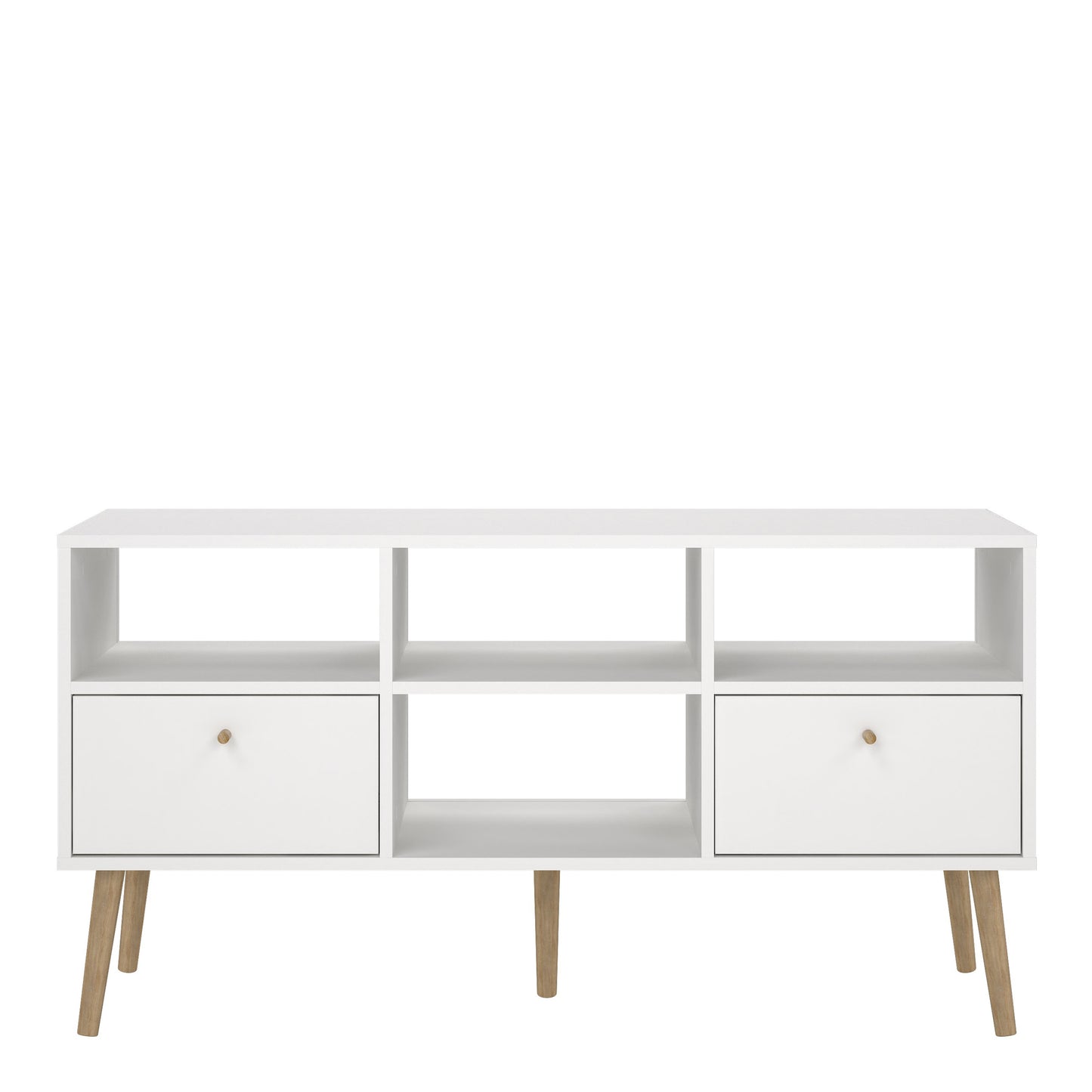 cumbria tv-unit 2 drawers white