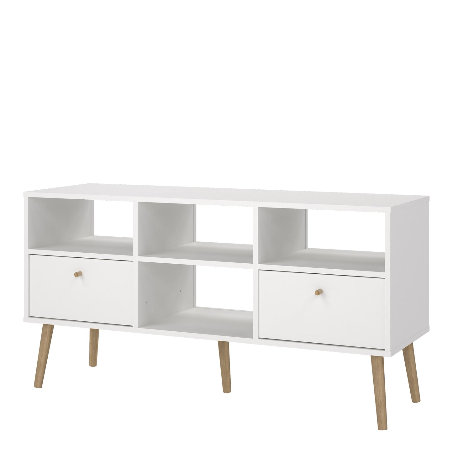 cumbria tv-unit 2 drawers white