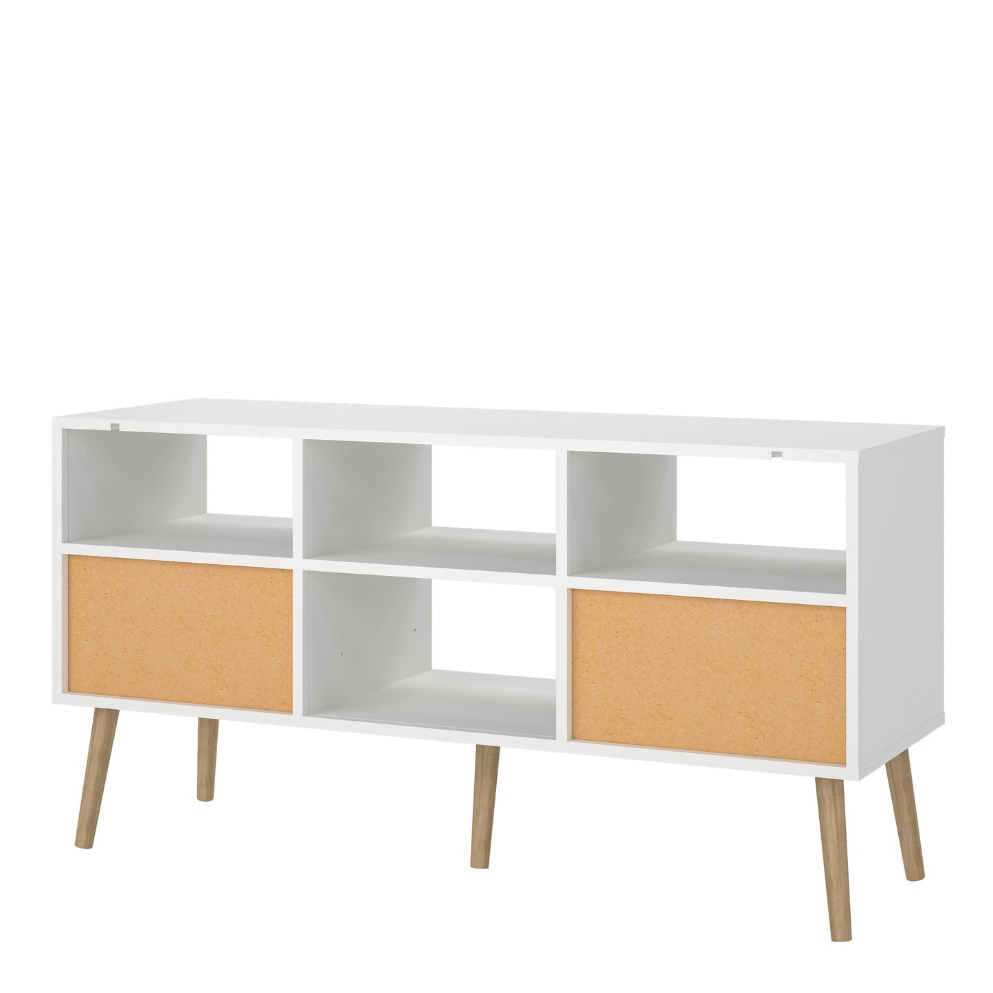 cumbria tv-unit 2 drawers white