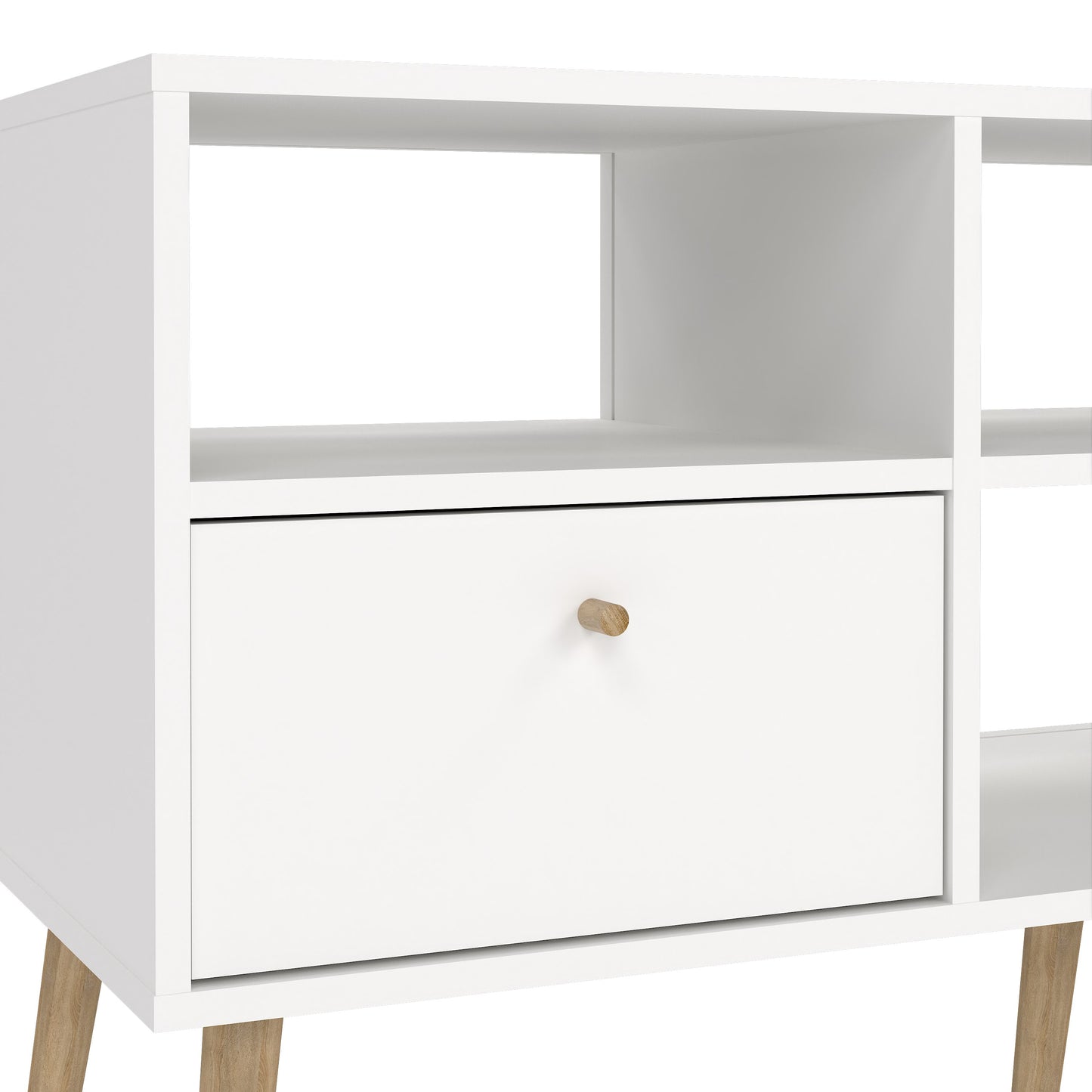 cumbria tv-unit 2 drawers white