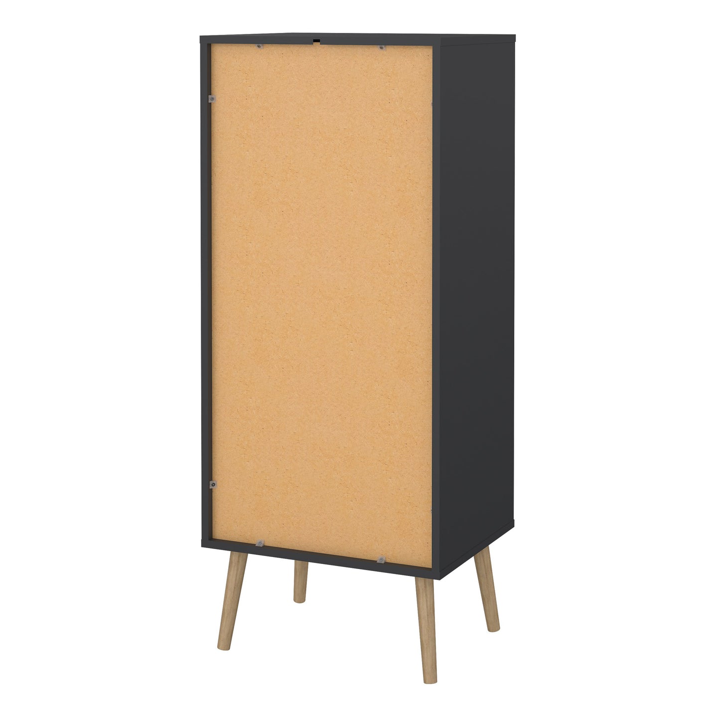 cumbria chest 5 drawers dark grey
