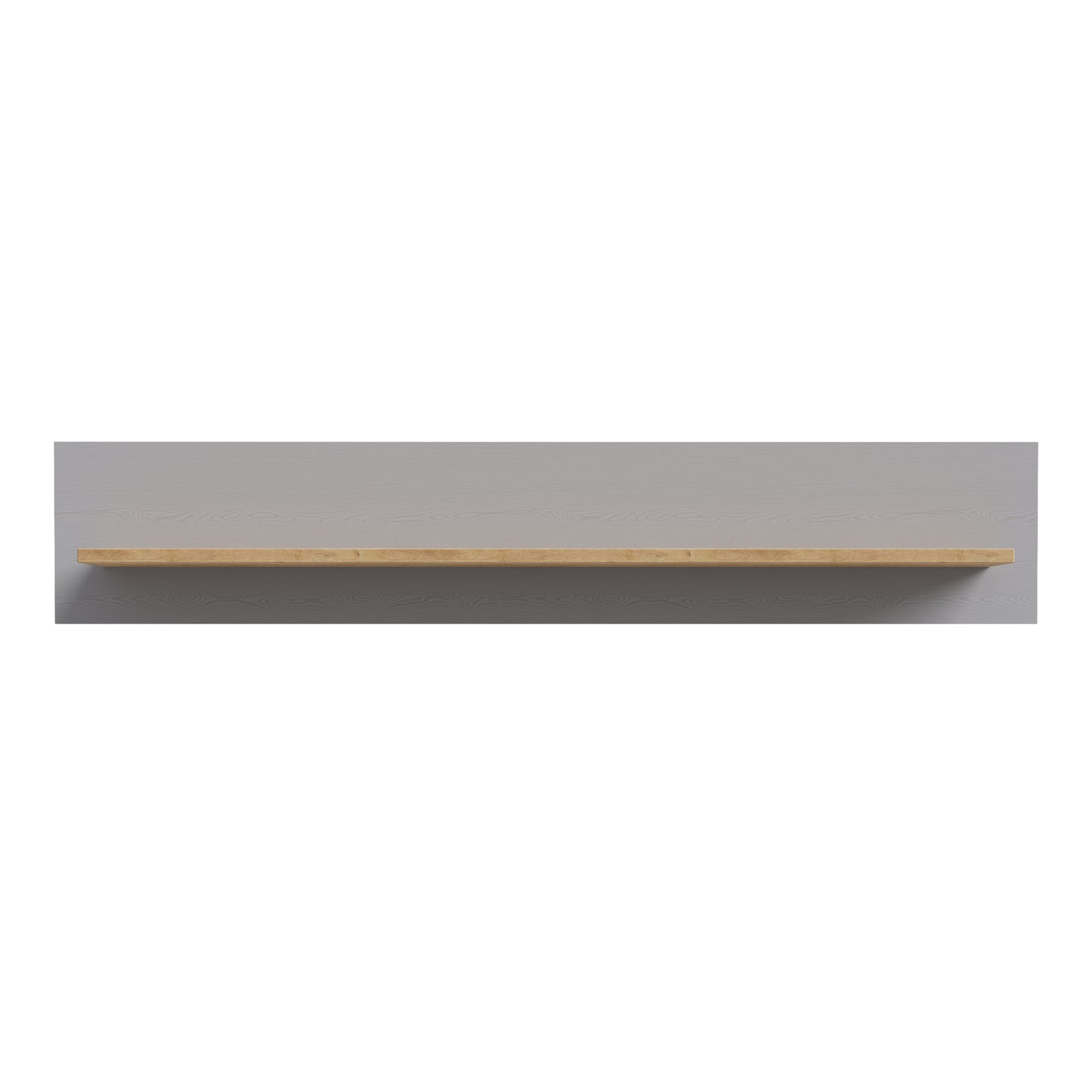 bohol 160cm wall shelf in riviera oak/grey oak