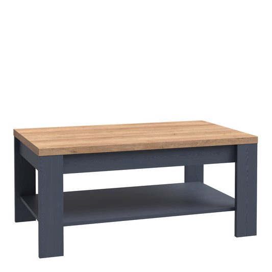 bohol coffee table in riviera oak/navy