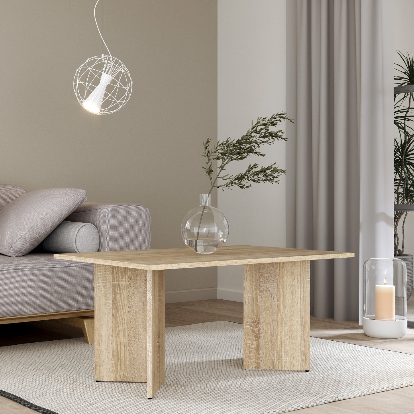 karon coffee table in sonoma oak