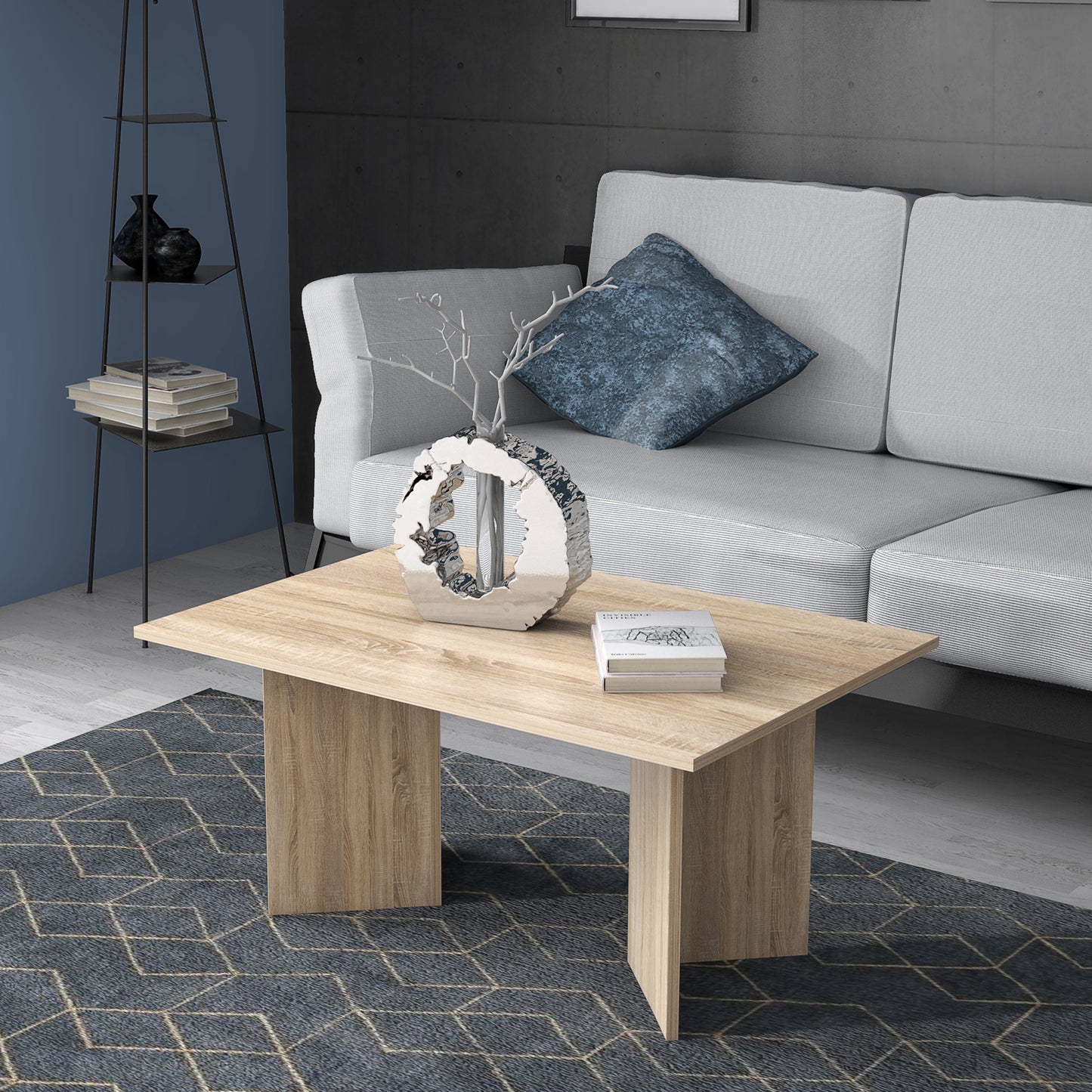 karon coffee table in sonoma oak