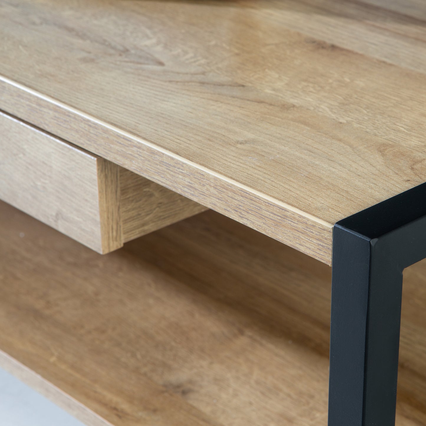 high rock coffee table in riviera oak