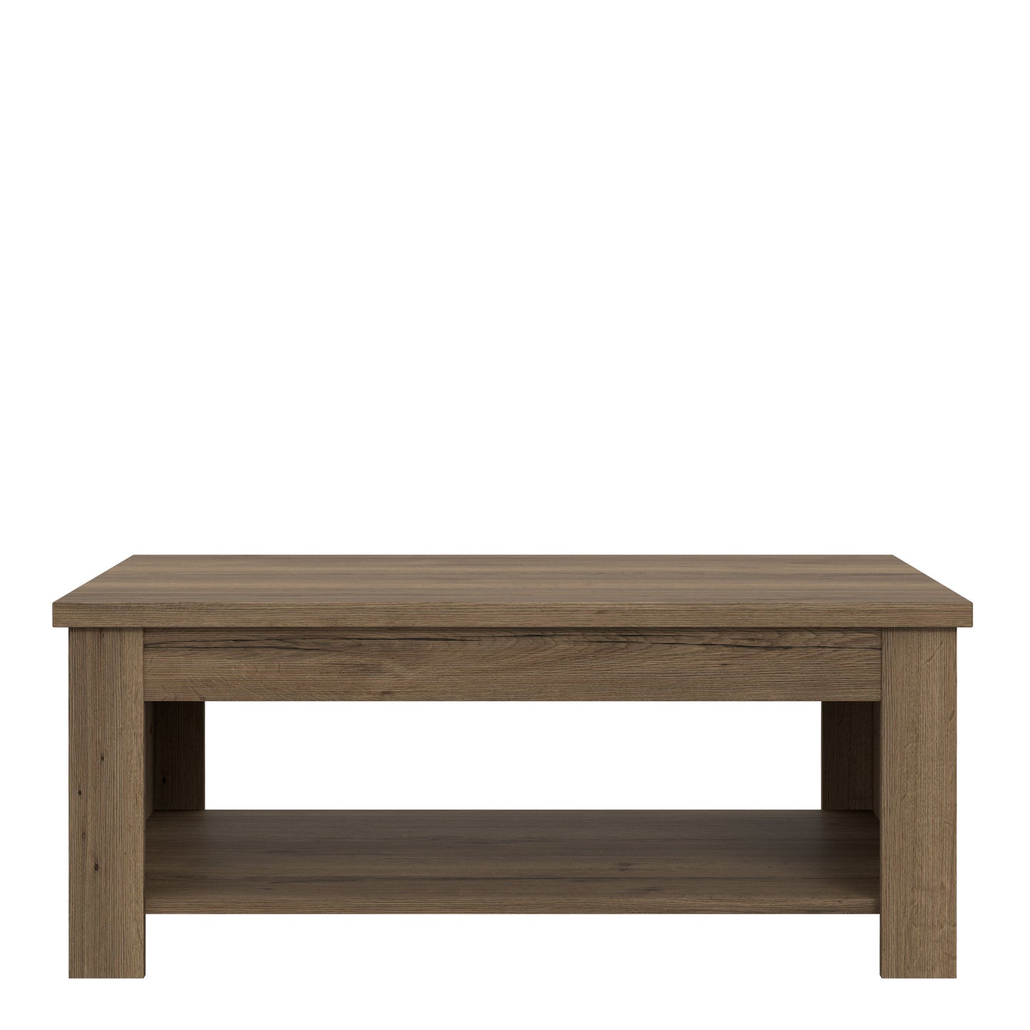 corona rising coffee table in tabak oak