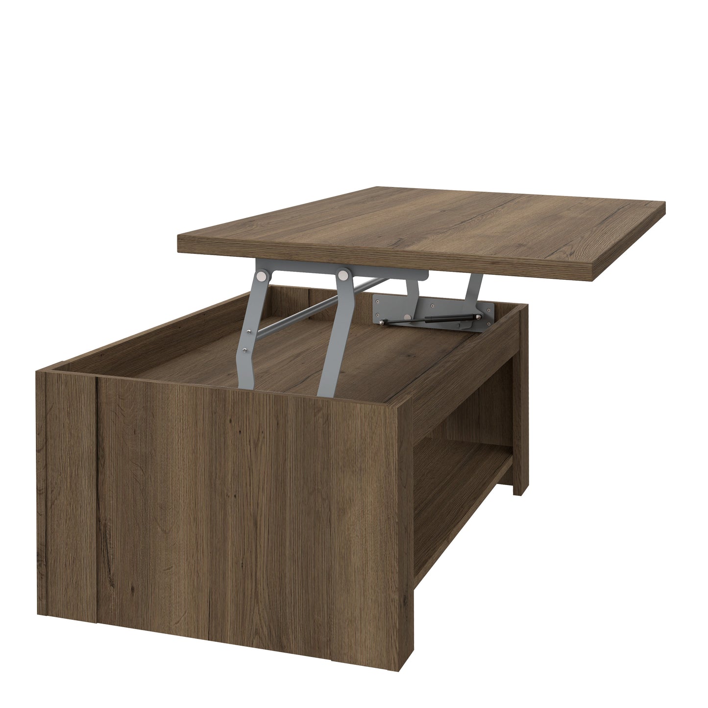 corona rising coffee table in tabak oak