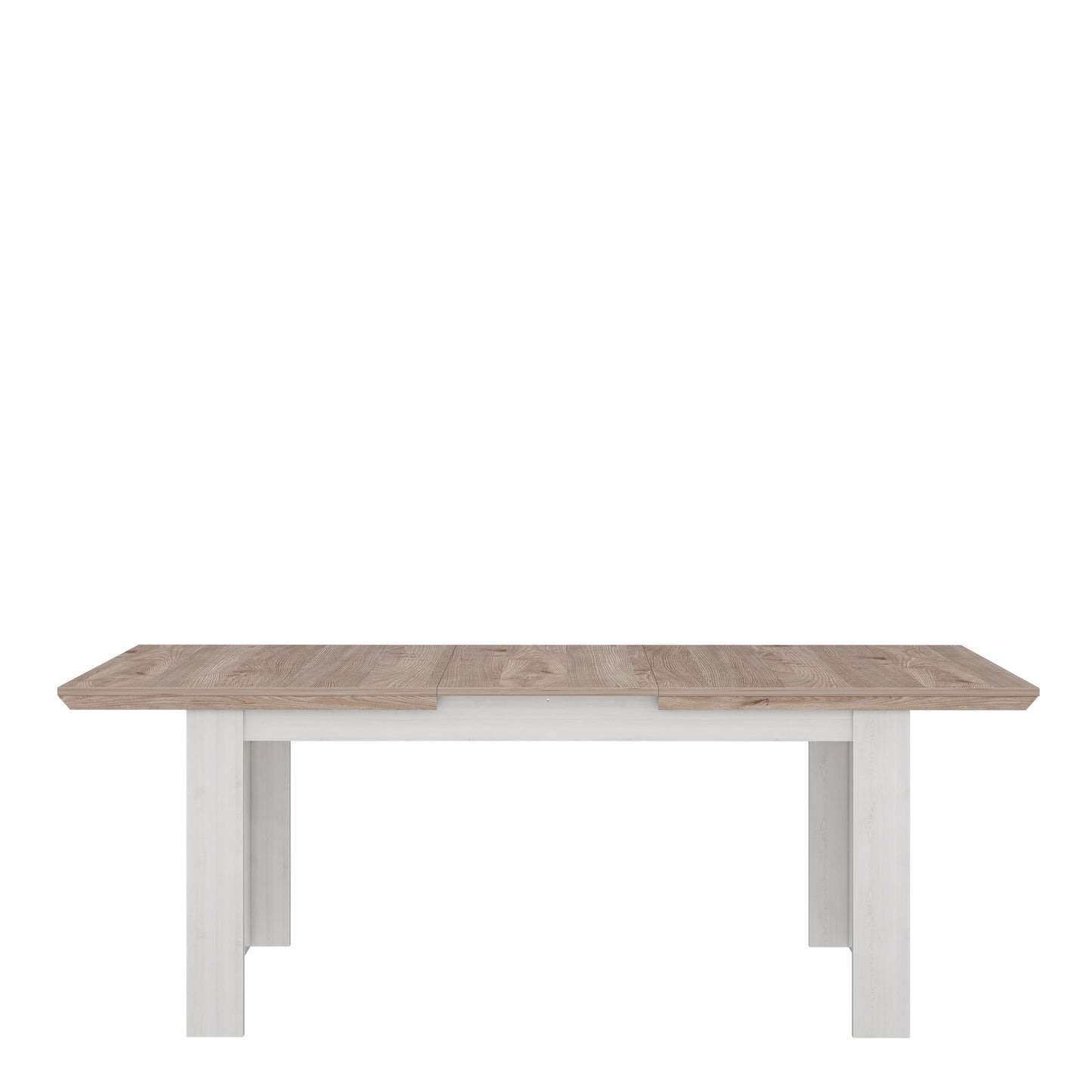 illopa extending dining table 160-207cm in oak nelson/snowy oak