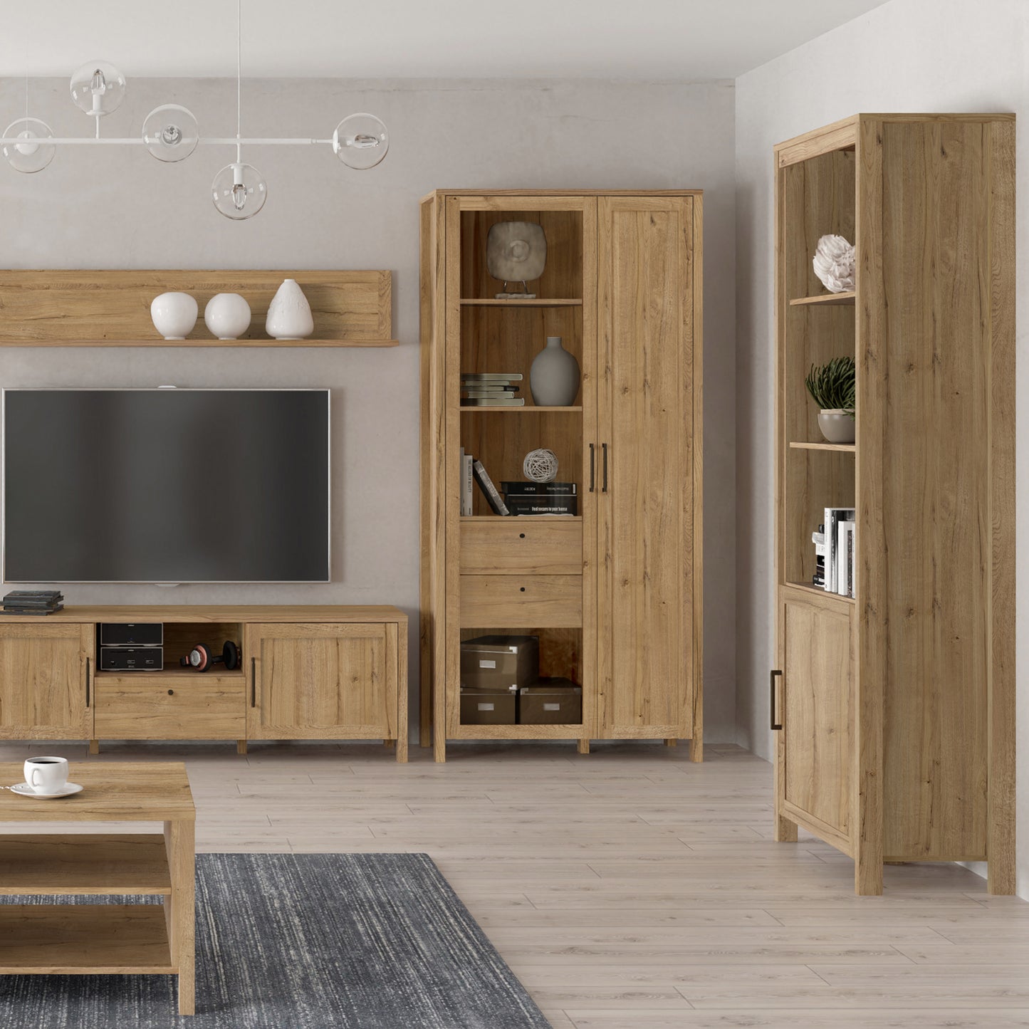 malte brun shelf unit in waterford oak
