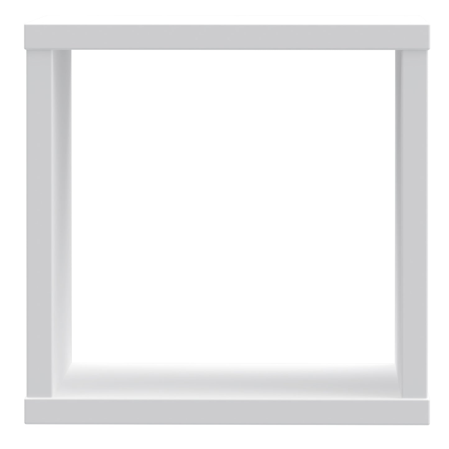 mauro singular storage unit in white high gloss/white