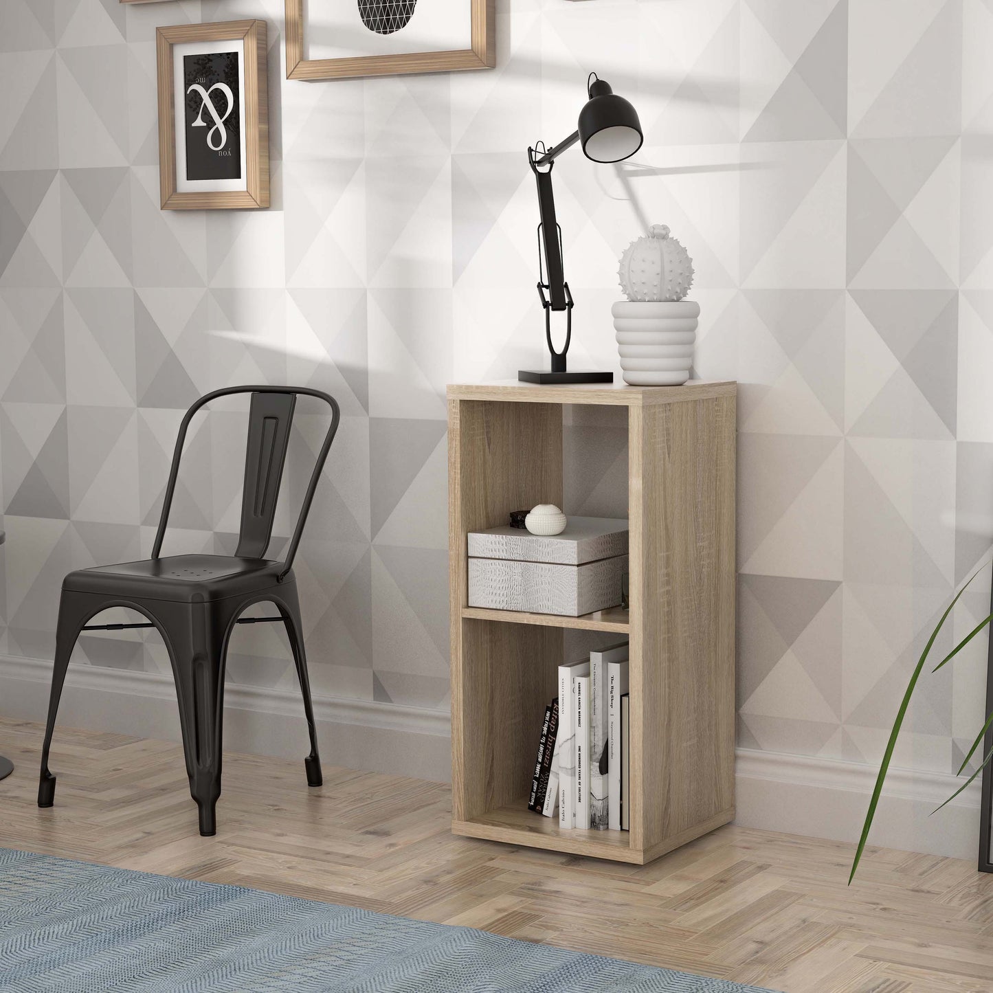 mauro 1 shelf storage unit in sonoma oak