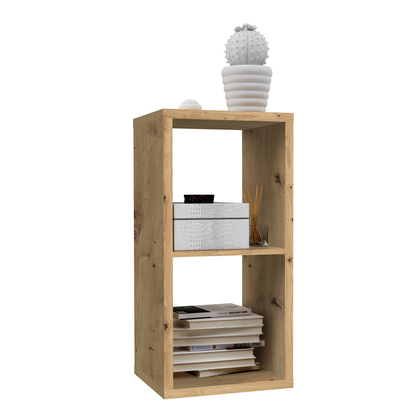 mauro 1 shelf storage unit in artisan oak