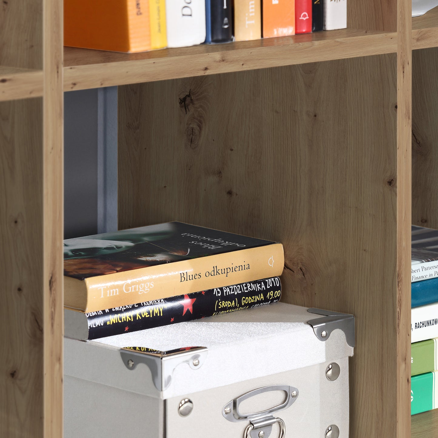 mauro 1 shelf storage unit in artisan oak