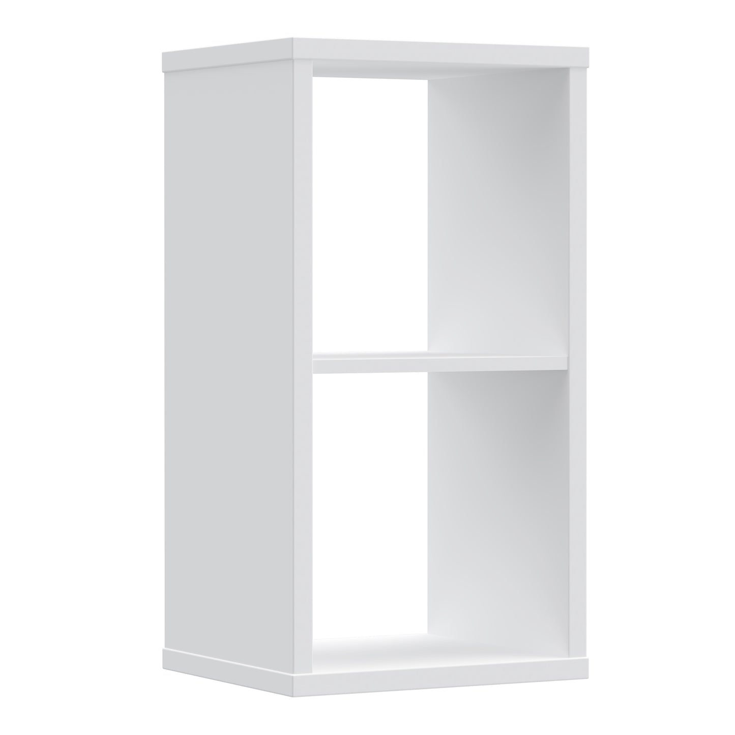 mauro 1 shelf storage unit in white high gloss/white