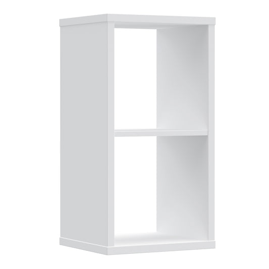 mauro 1 shelf storage unit in white high gloss/white