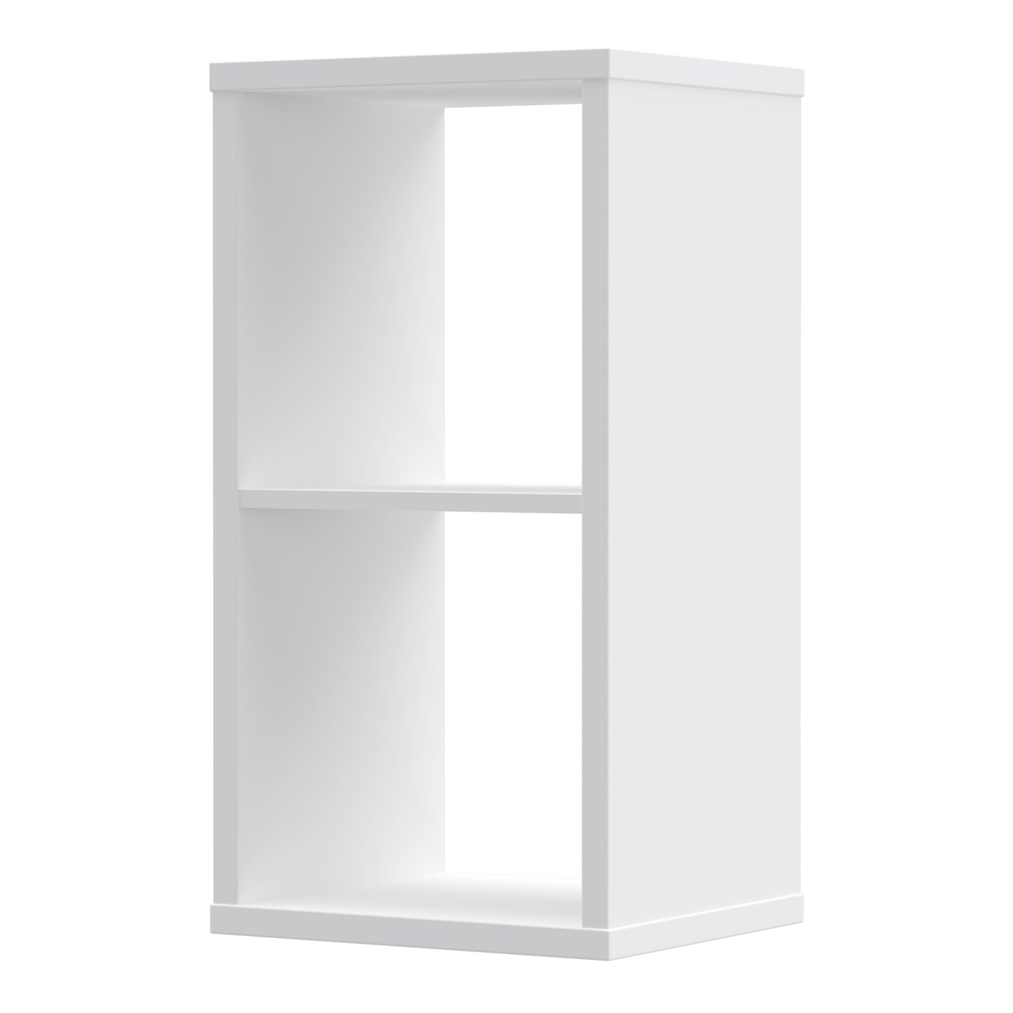 mauro 1 shelf storage unit in white high gloss/white