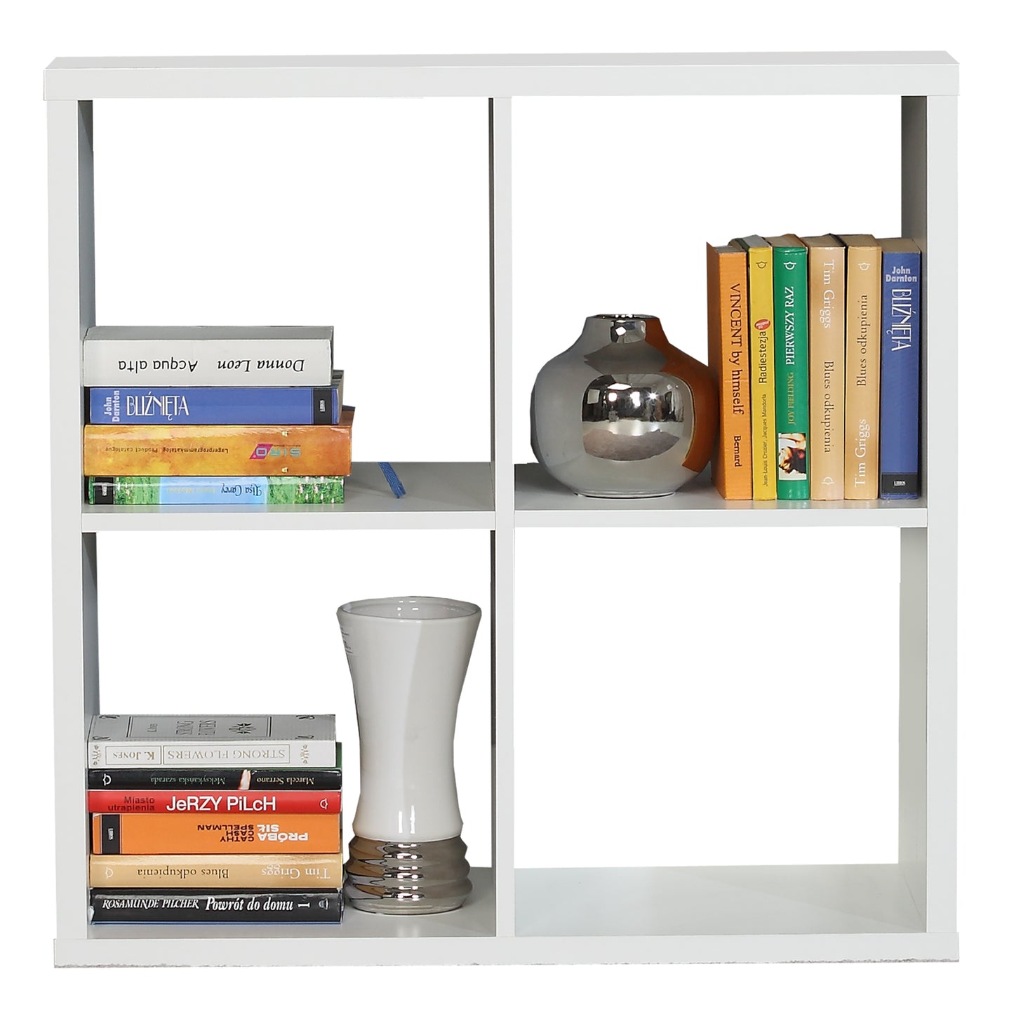 mauro 2x2 storage unit in matt white