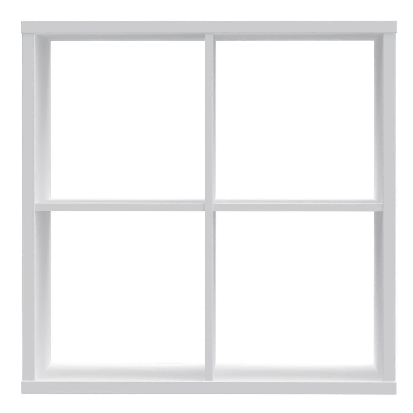 mauro 2x2 storage unit in white high gloss/white