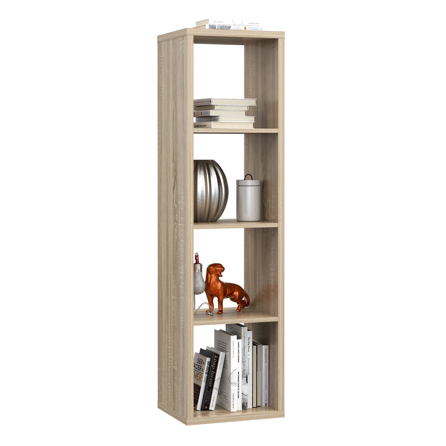 mauro 3 shelves storage unit in sonoma oak