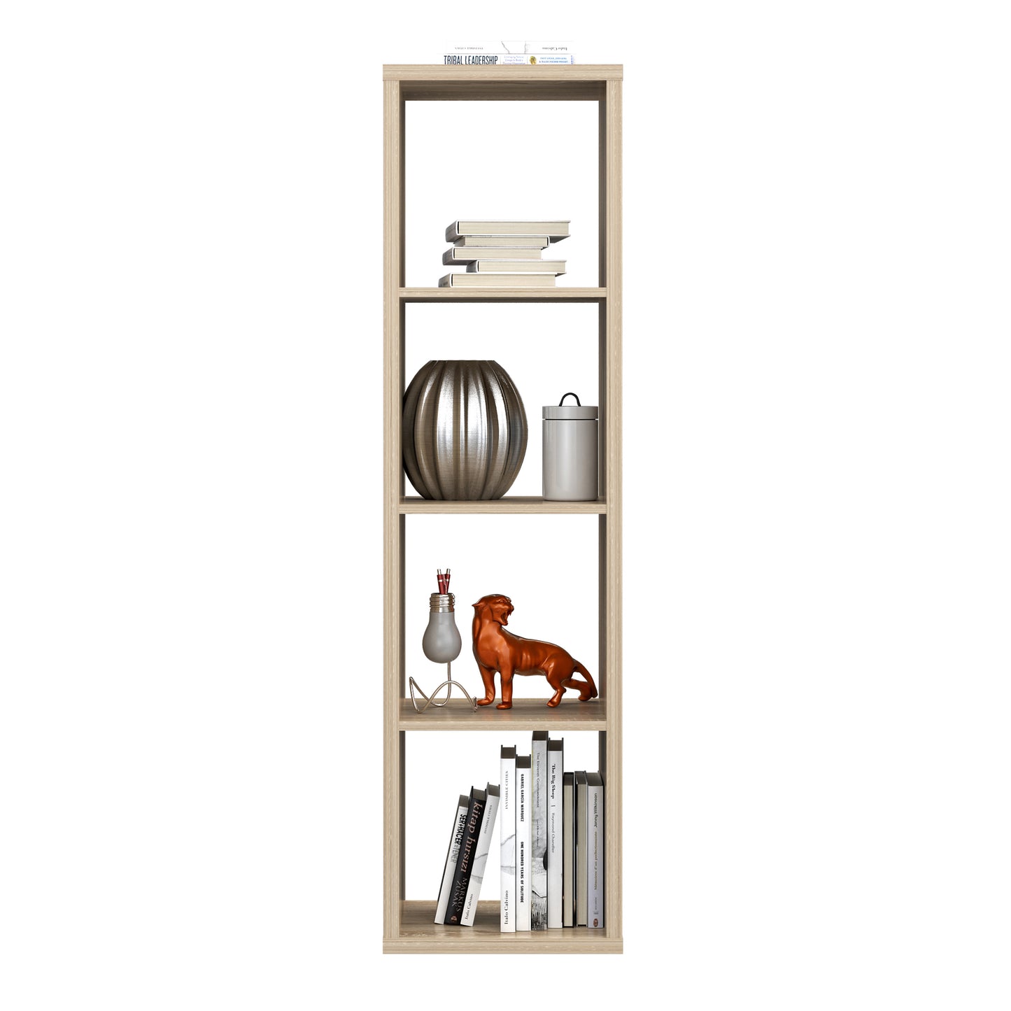 mauro 3 shelves storage unit in sonoma oak