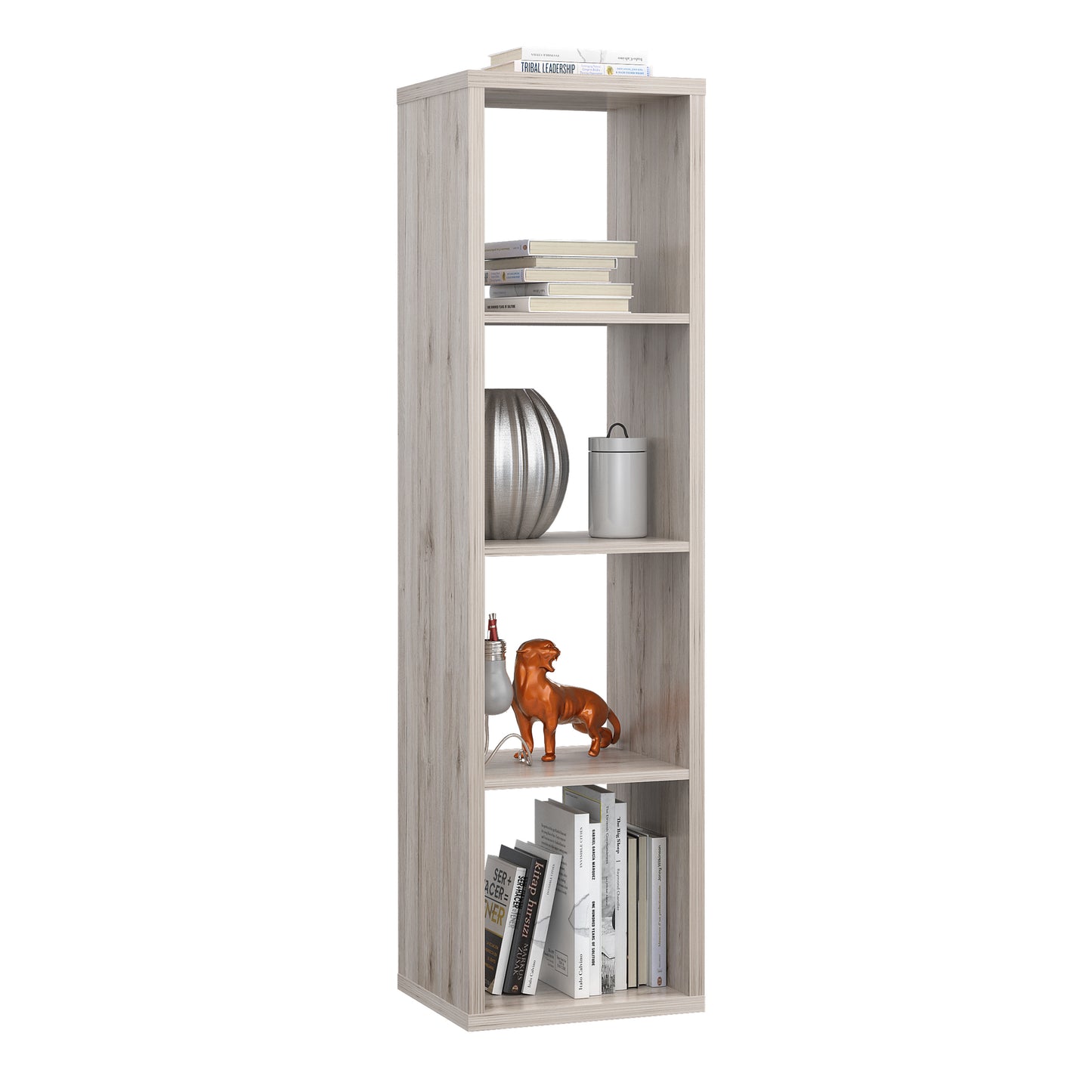mauro 3 shelves storage unit in sand oak
