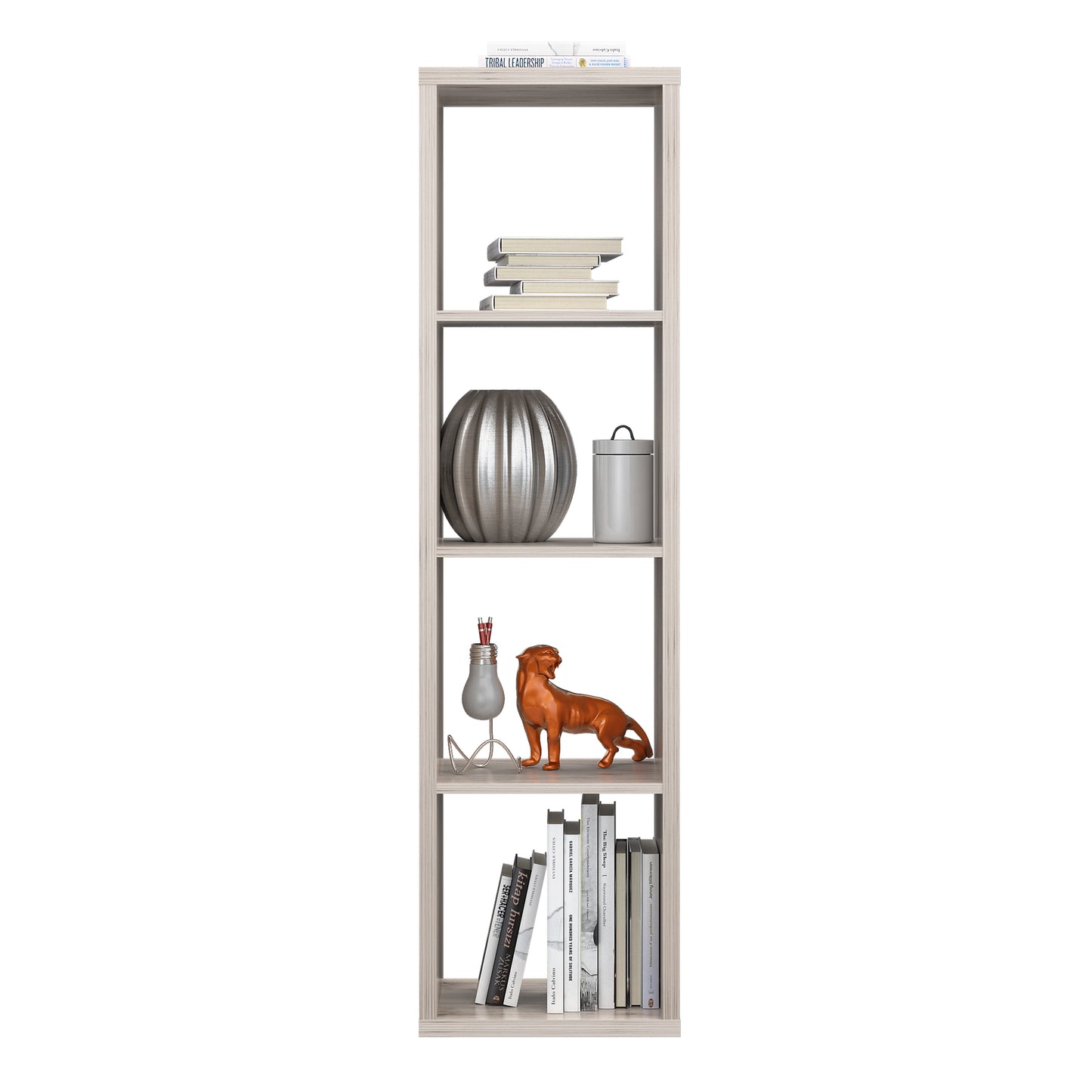 mauro 3 shelves storage unit in sand oak