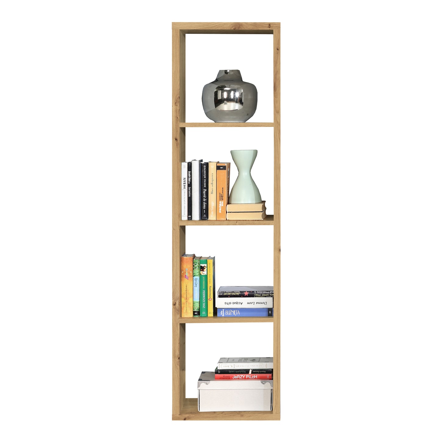 mauro 3 shelves storage unit in artisan oak