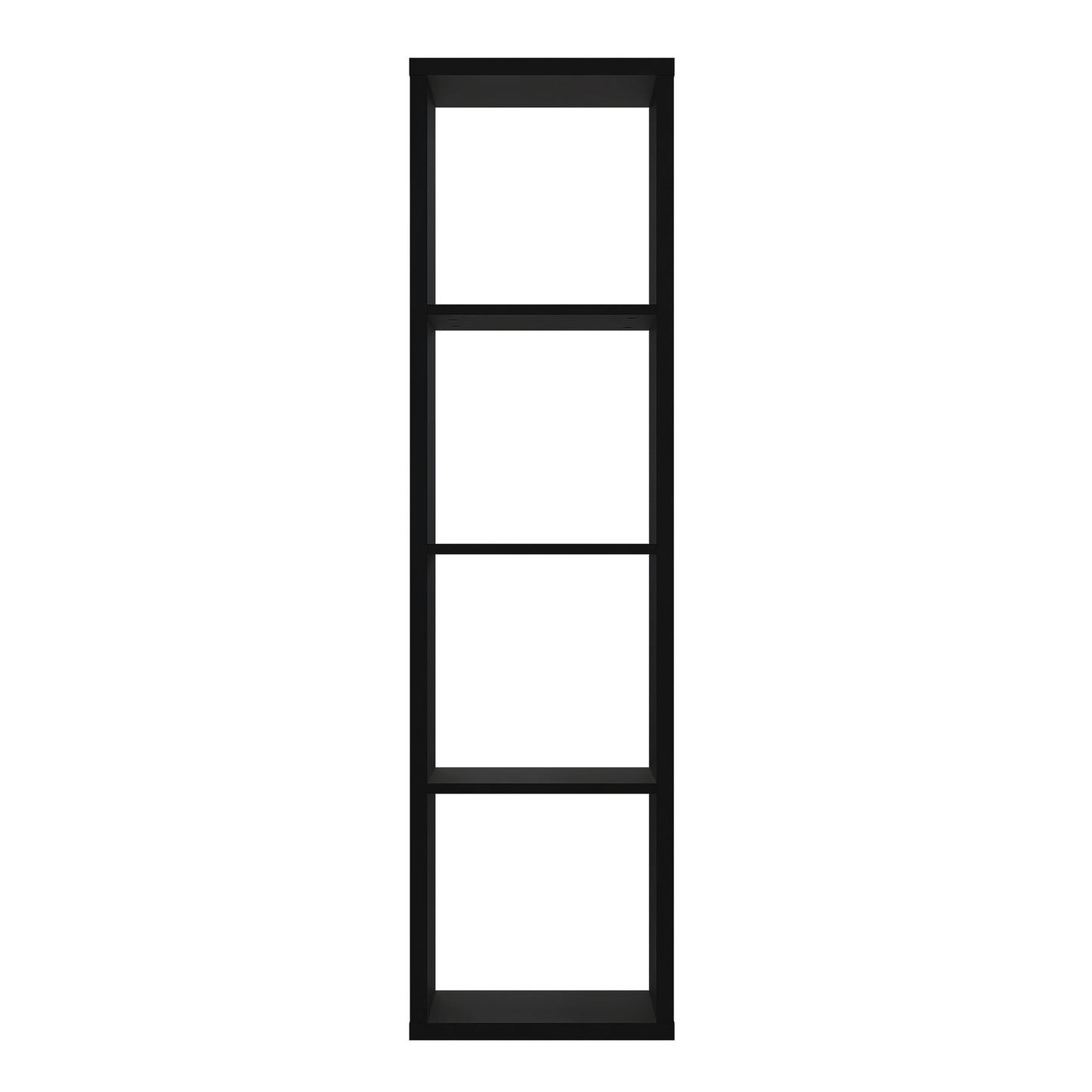 mauro 3 shelves storage unit in matt black